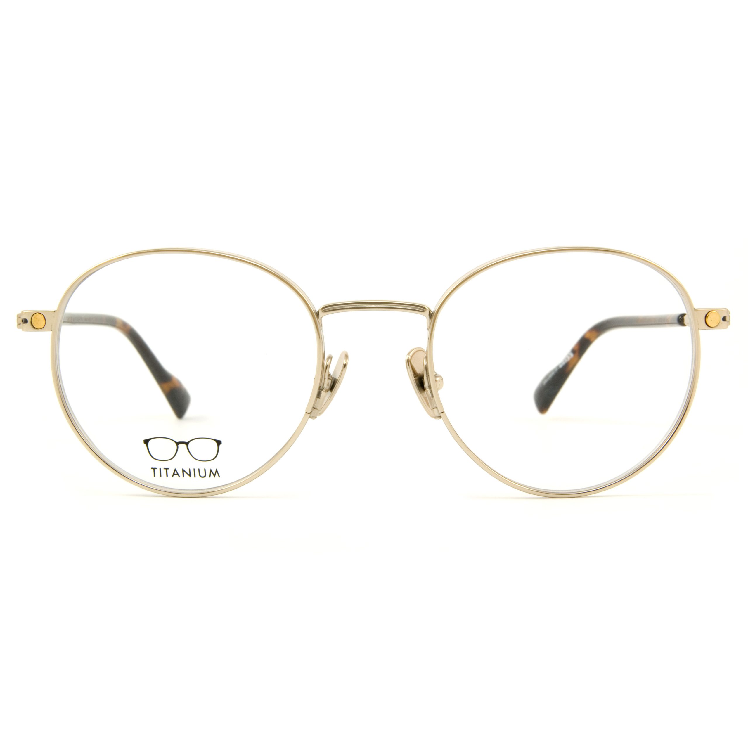 Snob Milano Special One Altın Leopar Titanyum Unisex Optik / Güneş Gözlüğü - Görsel 3