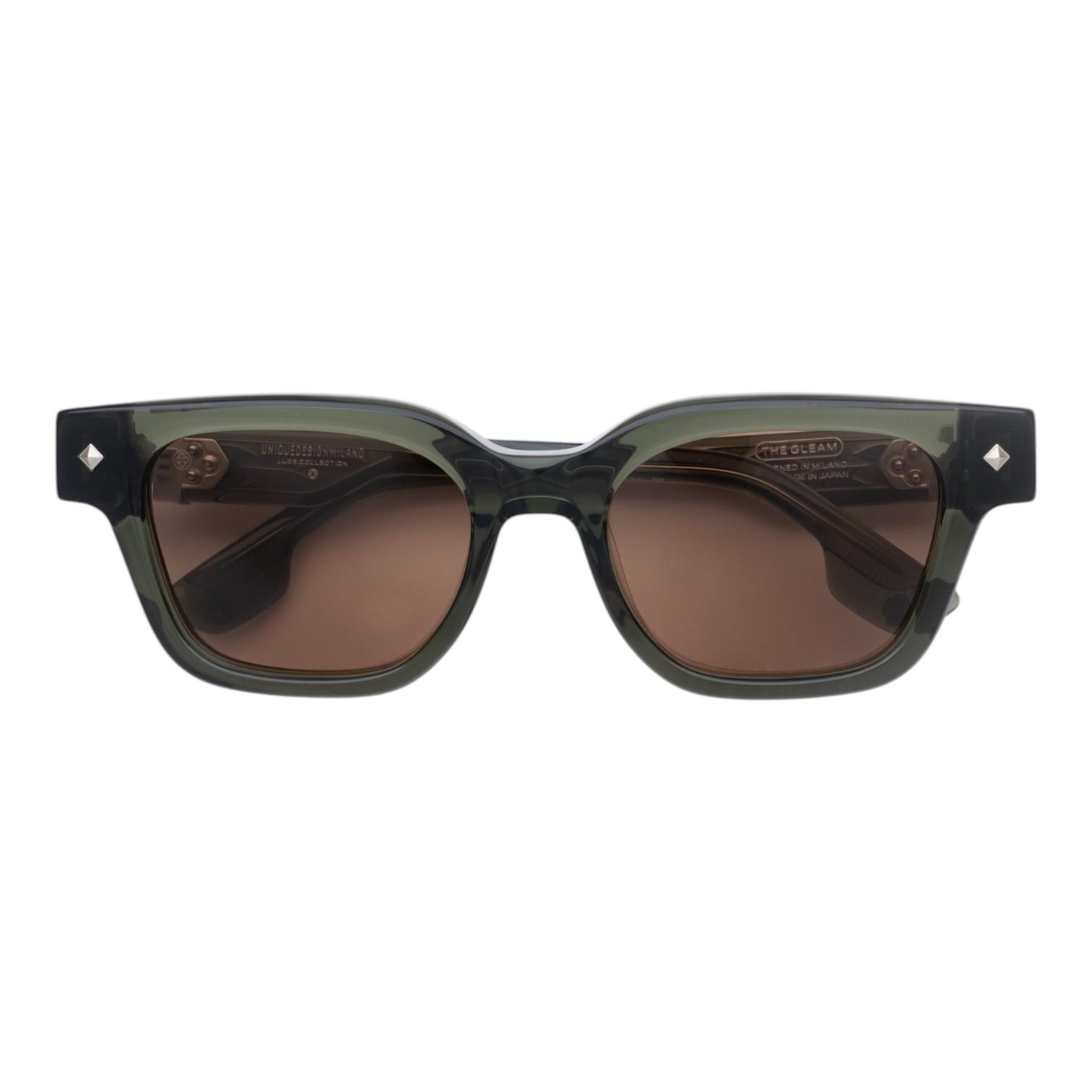 Unique Design Milano The Gleam 22K Beyaz Altın Haki Unisex Güneş Gözlüğü 1 Unique Design Milano The Gleam 22K Beyaz Altın Haki Unisex Güneş Gözlüğü