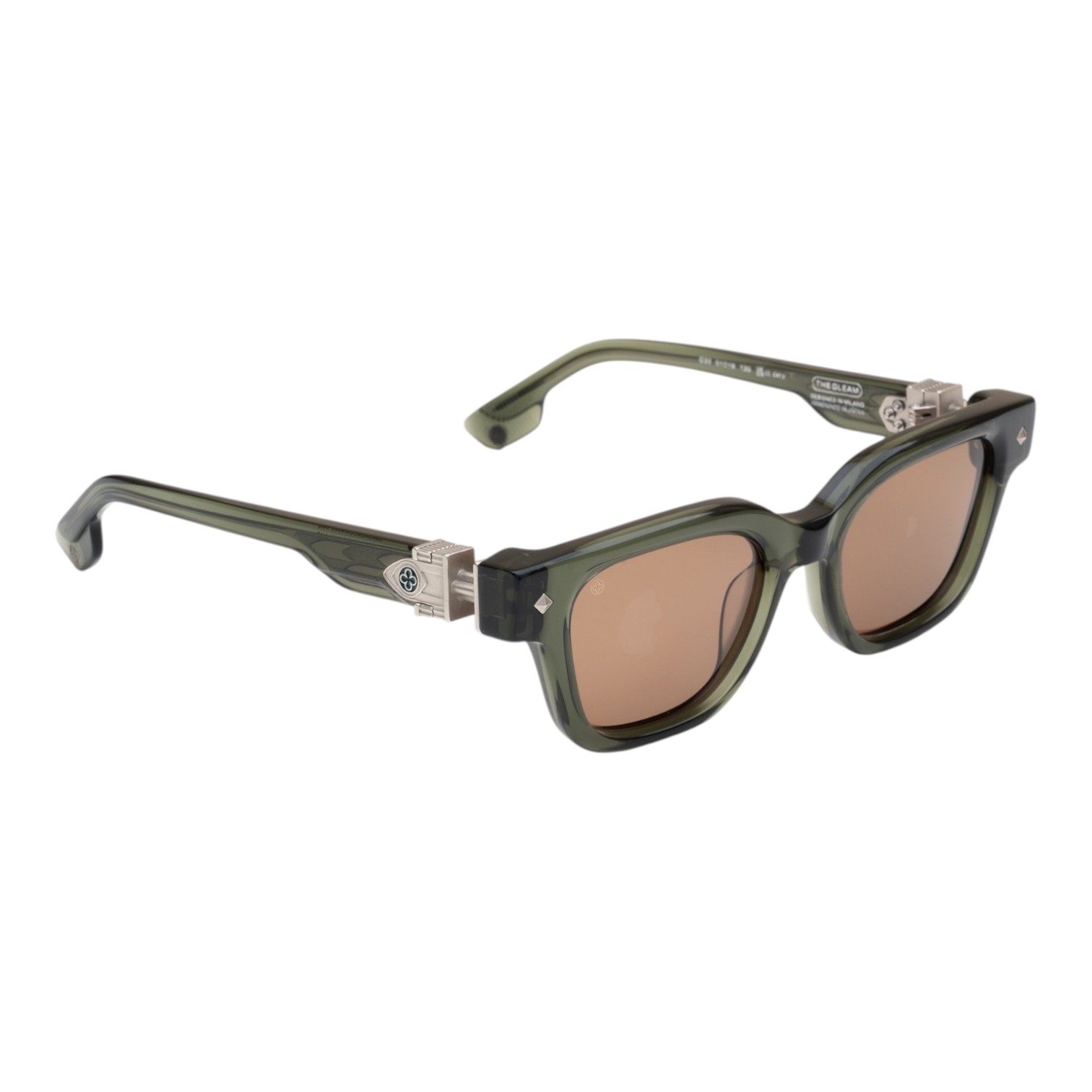 Unique Design Milano The Gleam 22K Beyaz Altın Haki Unisex Güneş Gözlüğü 3 Unique Design Milano The Gleam 22K Beyaz Altın Haki Unisex Güneş Gözlüğü - Görsel 2