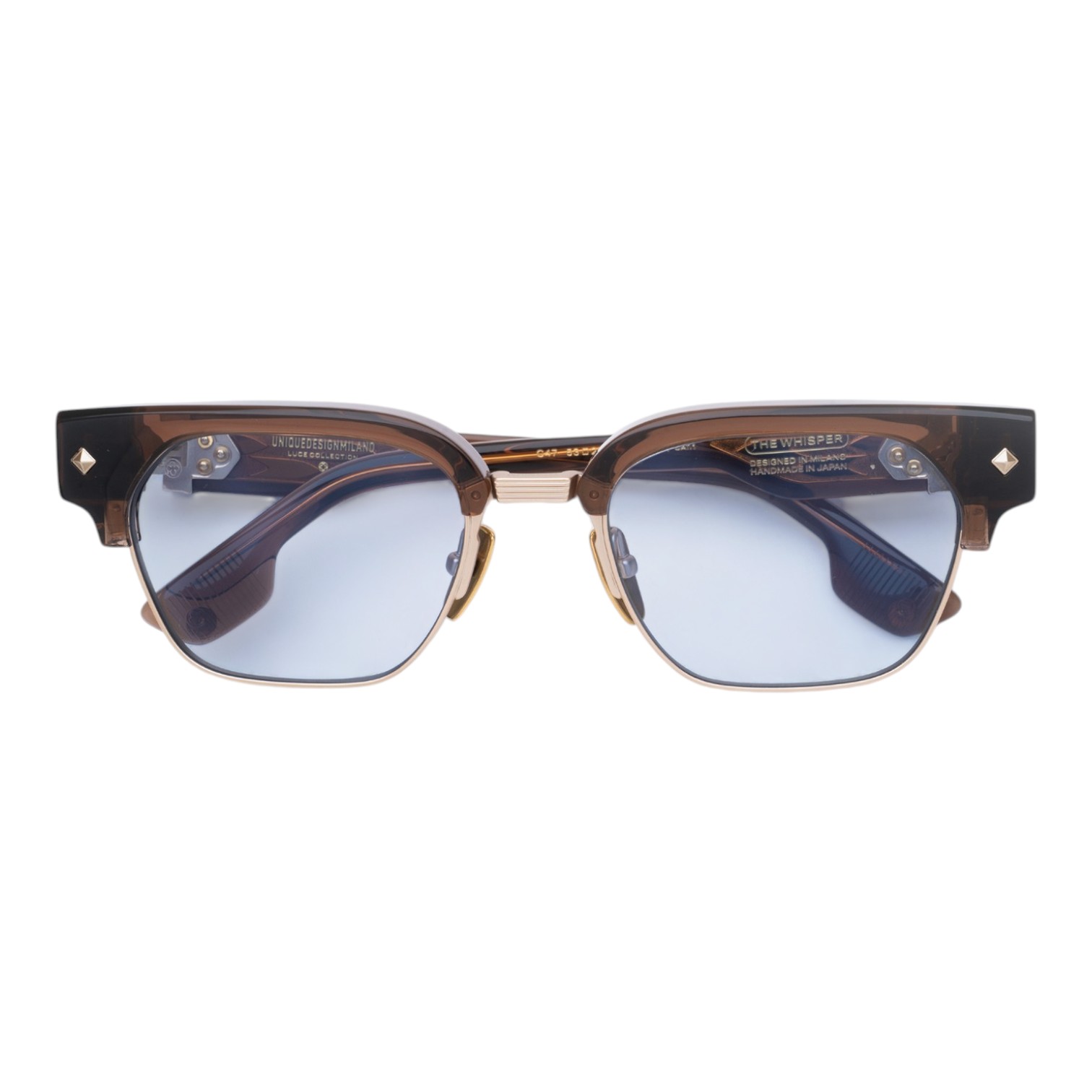 Unique Design Milano The Whisper  22K Altın Kahverengi Unisex Güneş Gözlüğü