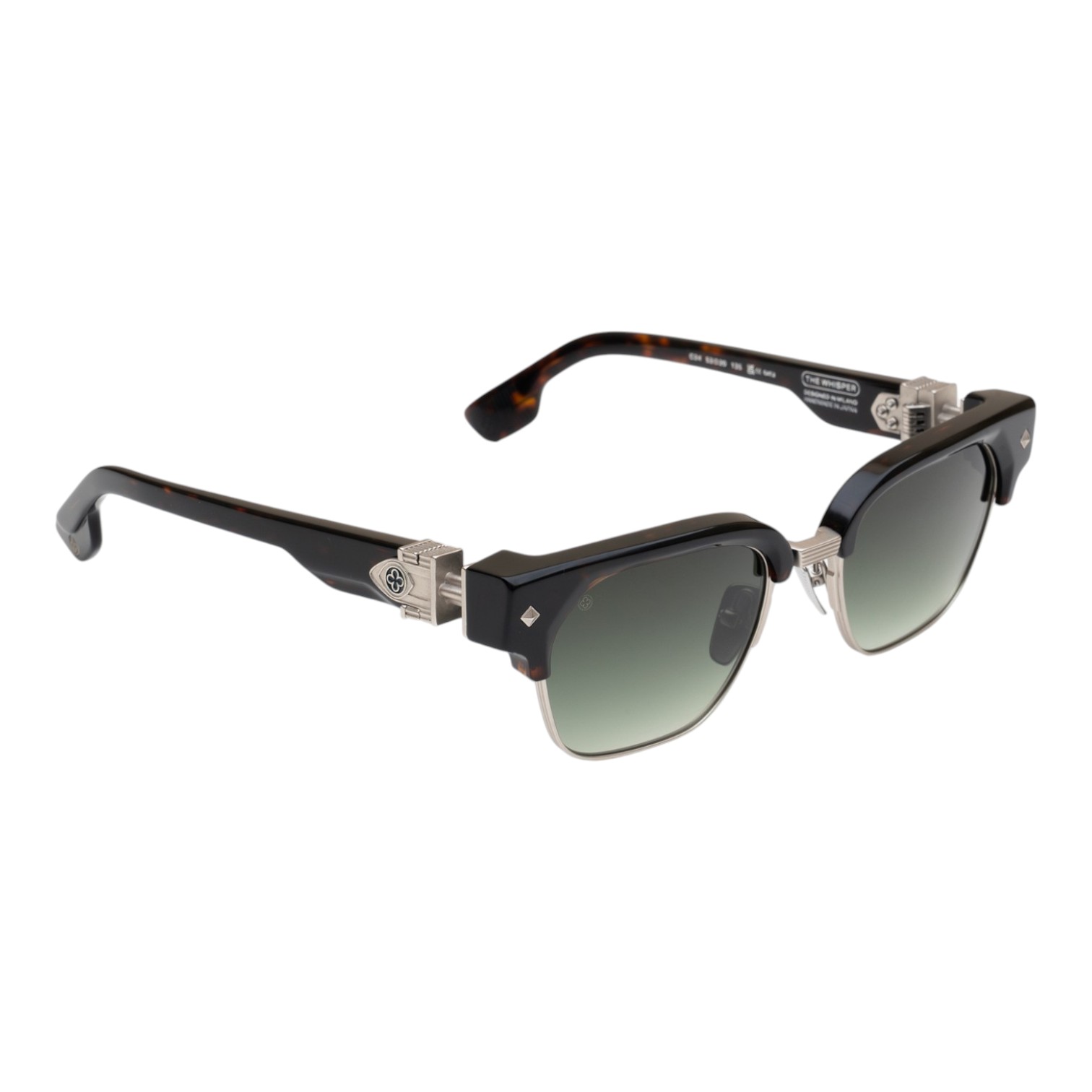 Unique Design Milano The Whisper  22K Beyaz Altın Havana Unisex Güneş Gözlüğü - Görsel 2