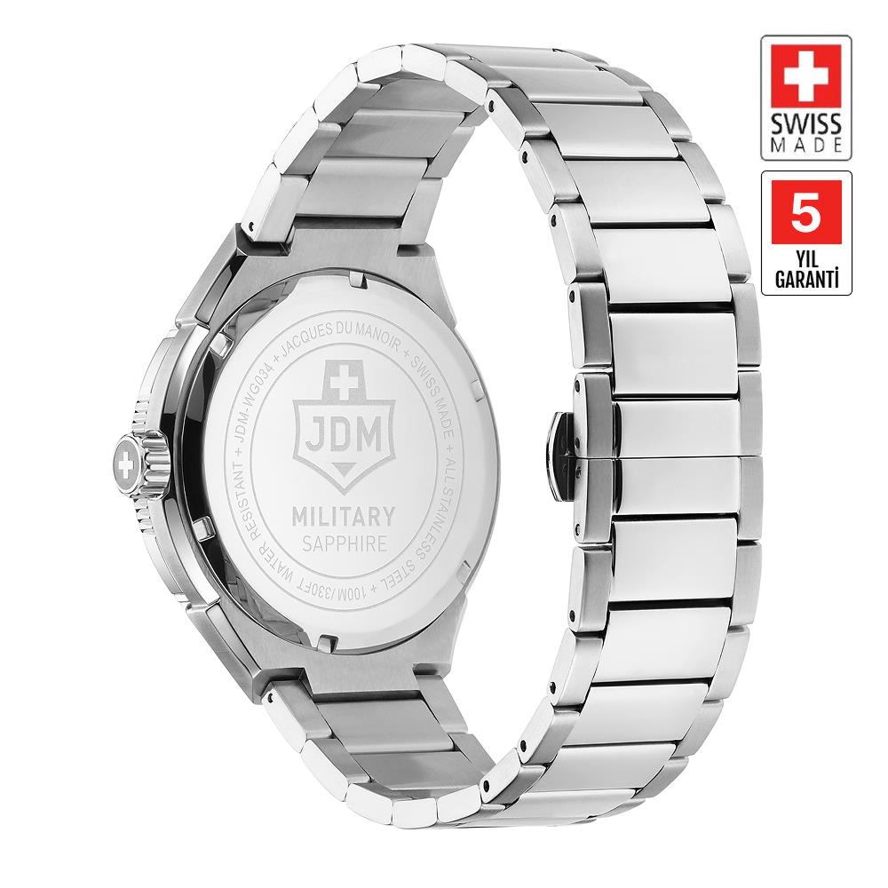 JDM MILITARY SAPPHIRE JDM-WG034-01 Erkek Kol Saati - Görsel 3