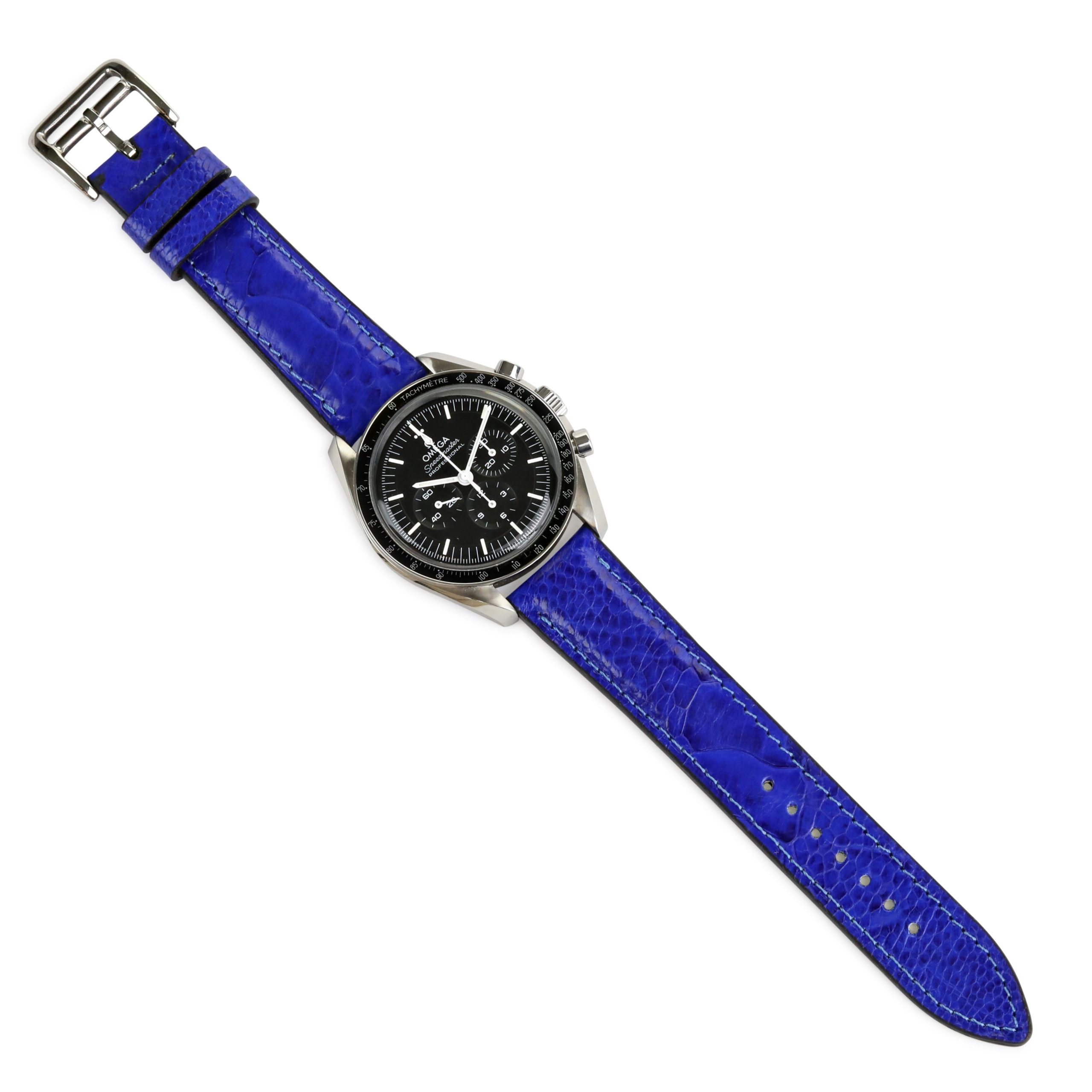 Onywatch 20 mm. Devekuşu Derisi Kordon / Mavi - Görsel 2