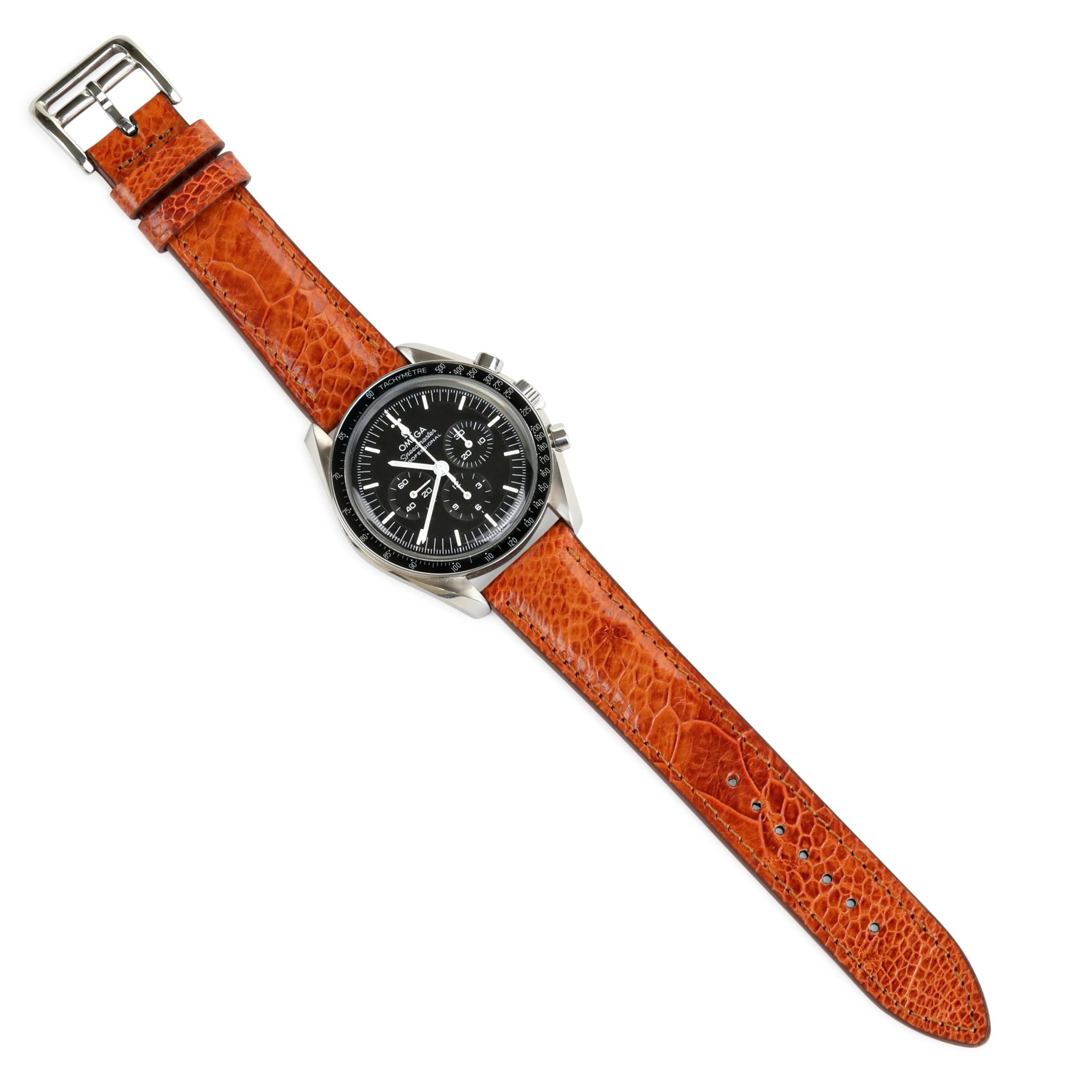 Onywatch 20 mm. Devekuşu Derisi Kordon / Taba - Görsel 2