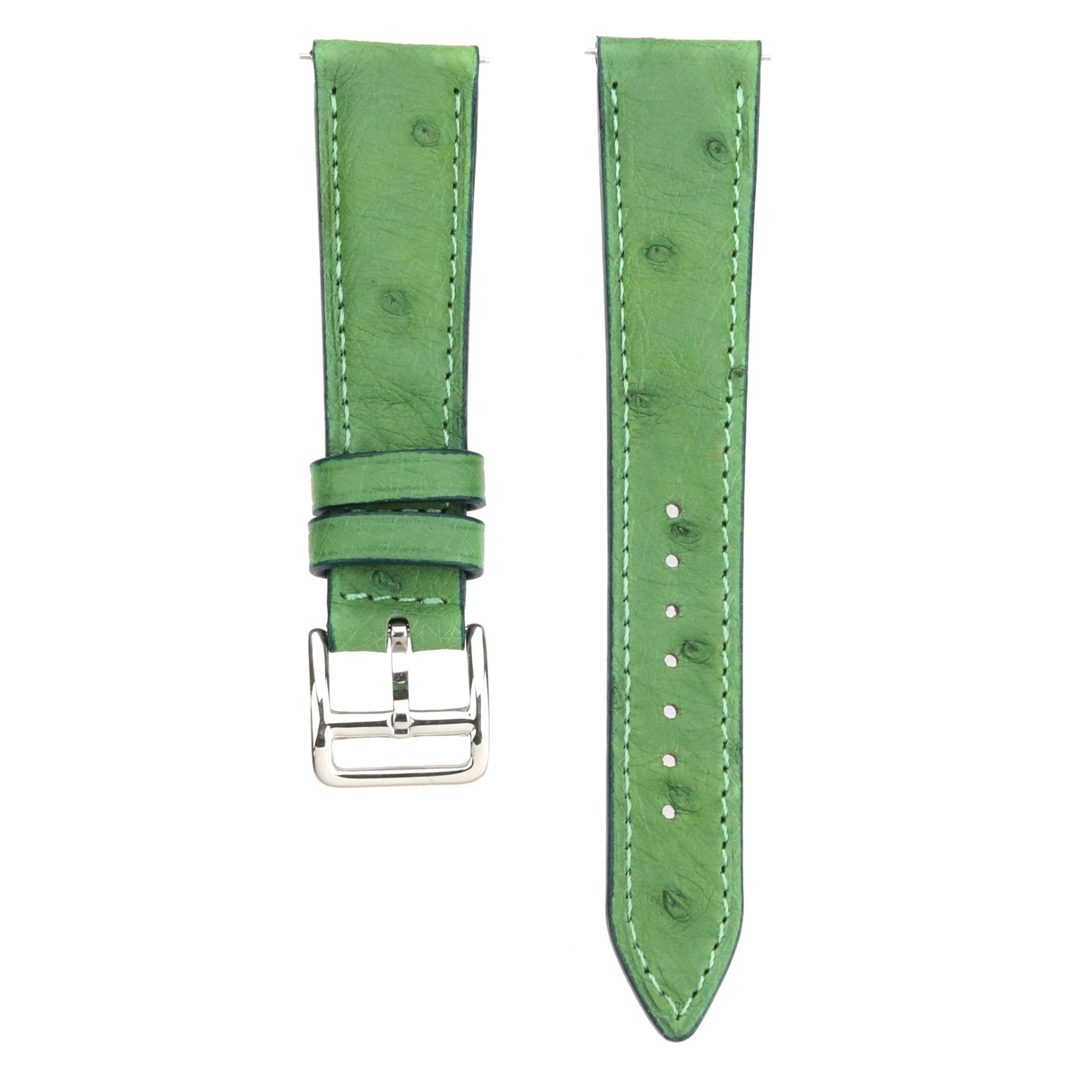 Onywatch 20 mm. Devekuşu Derisi Kordon / Yeşil