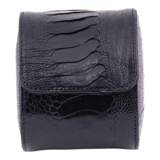 Onywatch Admiral Devekuşu Derisi Saat Kutusu Siyah
