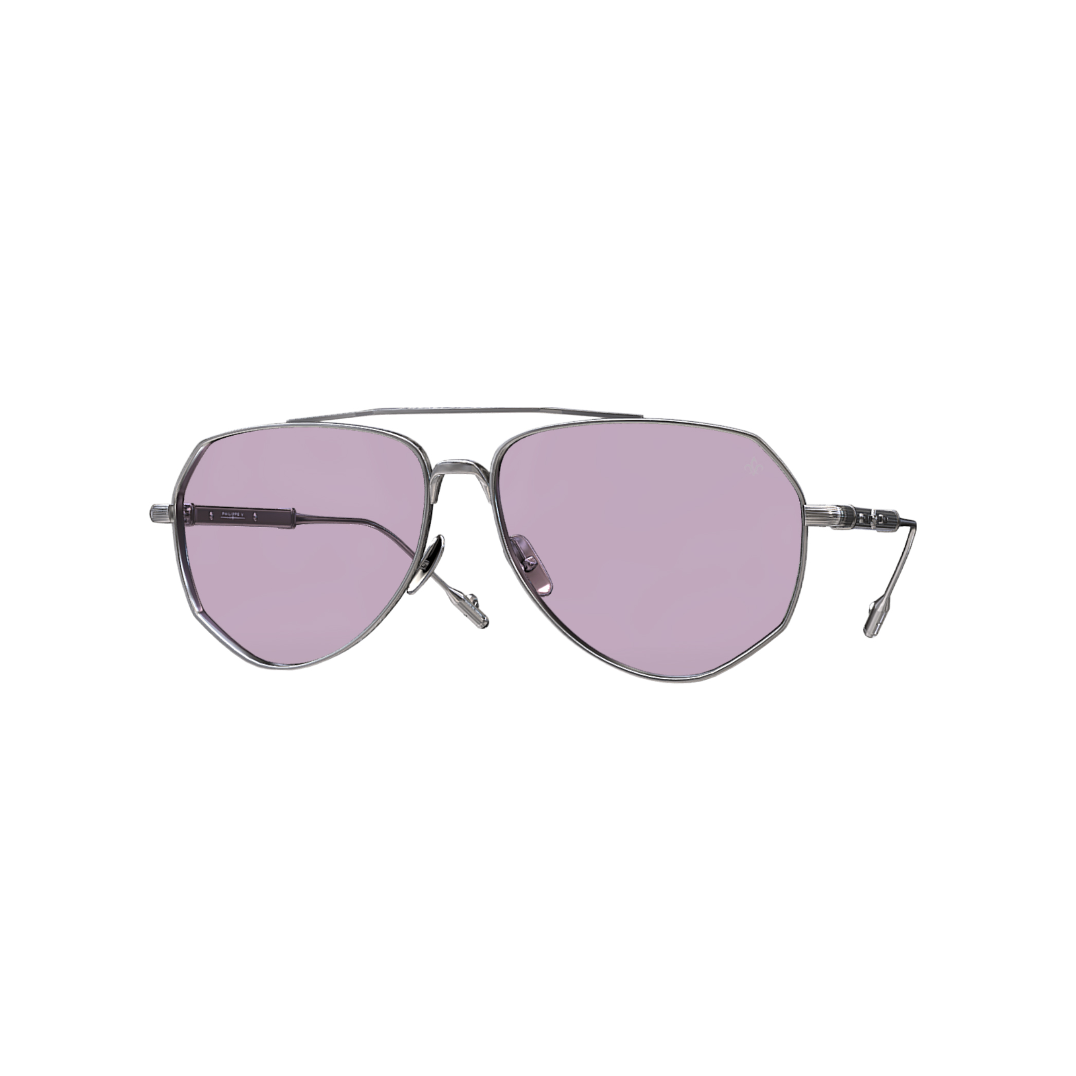 Philippe V N27 Gümüş Pembe Fotokromik  Titanyum Unisex Güneş Gözlüğü - Görsel 2
