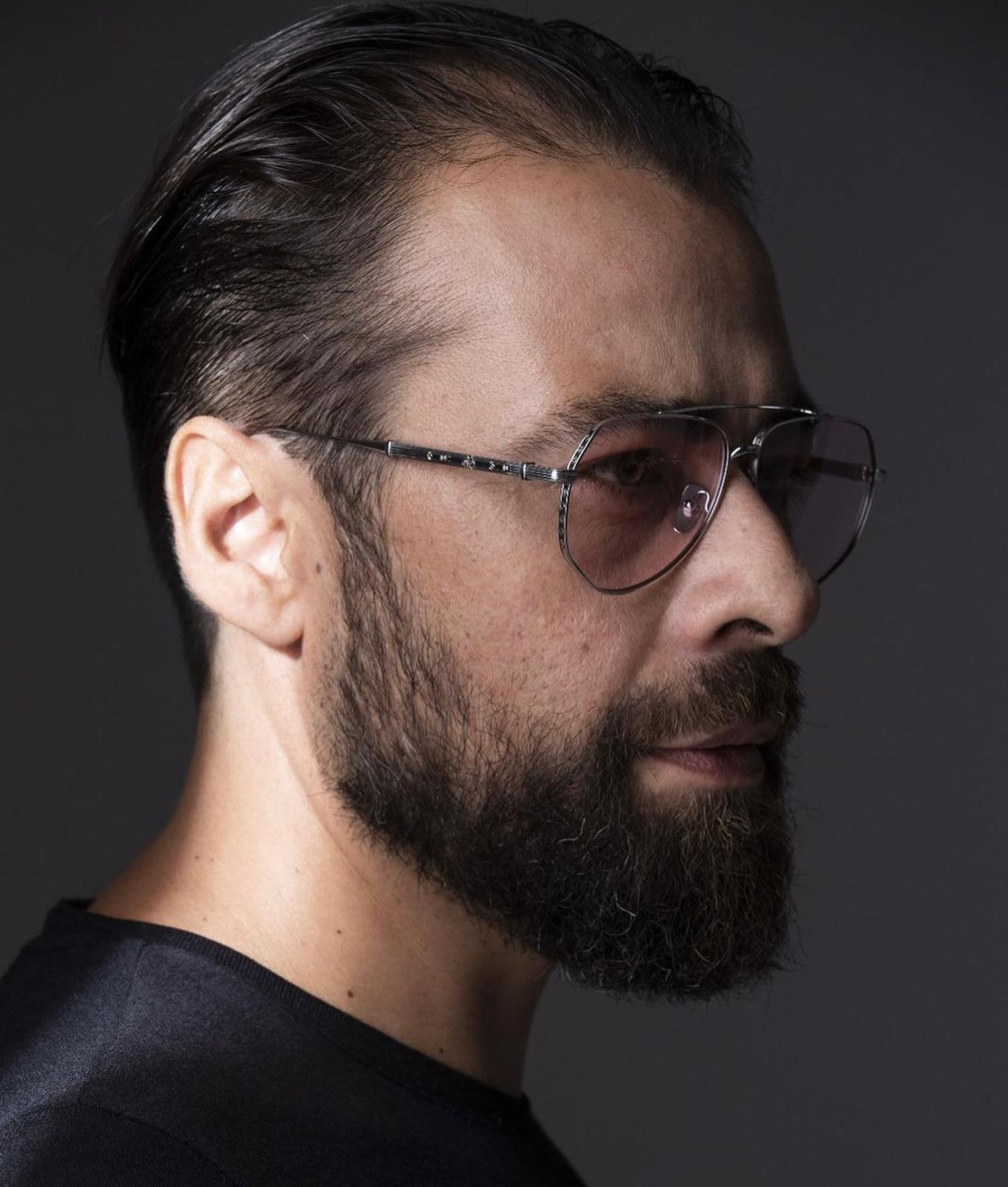 Philippe V N27 Gümüş Pembe Fotokromik  Titanyum Unisex Güneş Gözlüğü - Görsel 6