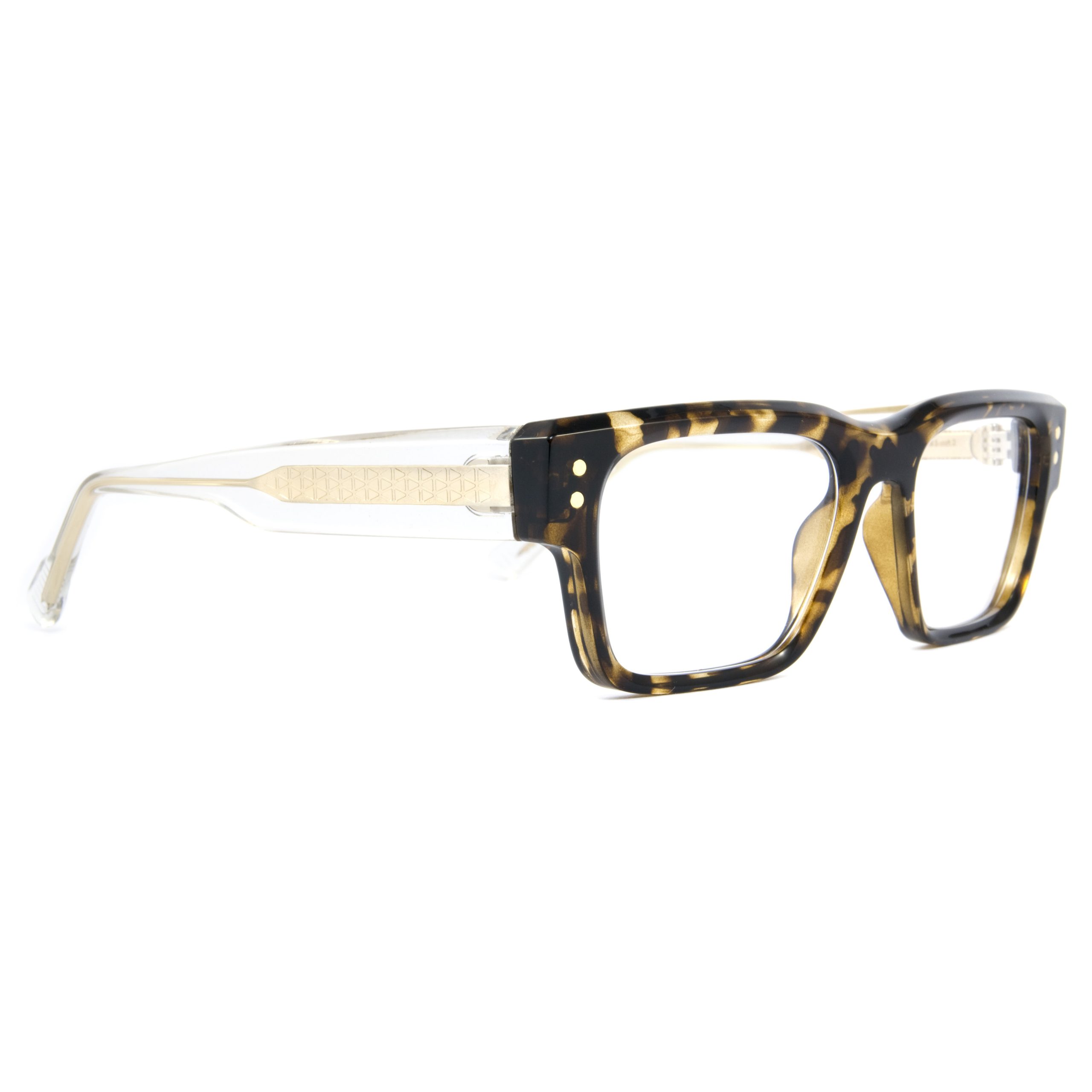 Snob Milano Giuan Mari Leopar Şeffaf Unisex Optik & Güneş Gözlüğü - Görsel 2