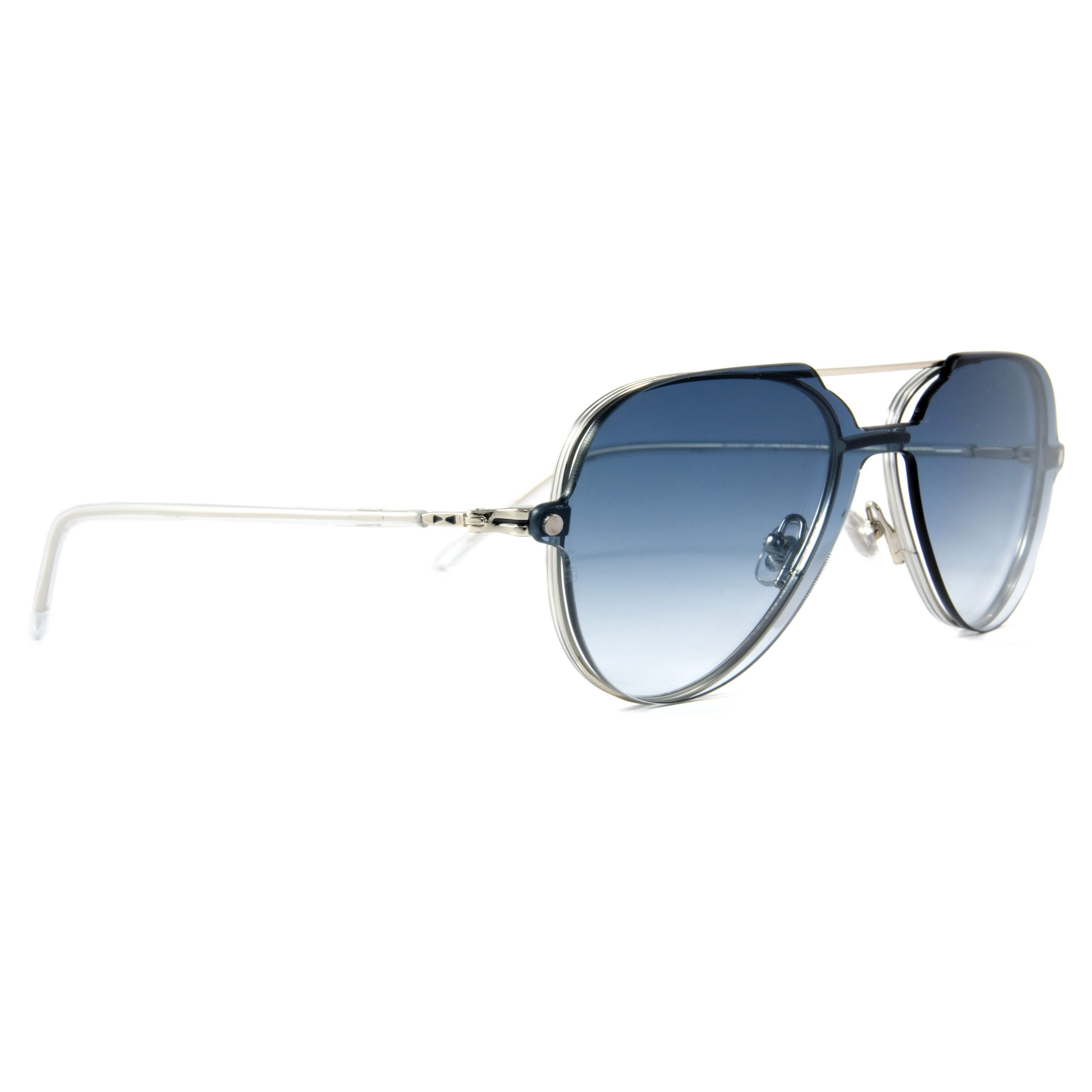 Snob Milano Italian Stallon Gümüş Lacivert Unisex Optik / Güneş Gözlüğü - Görsel 4