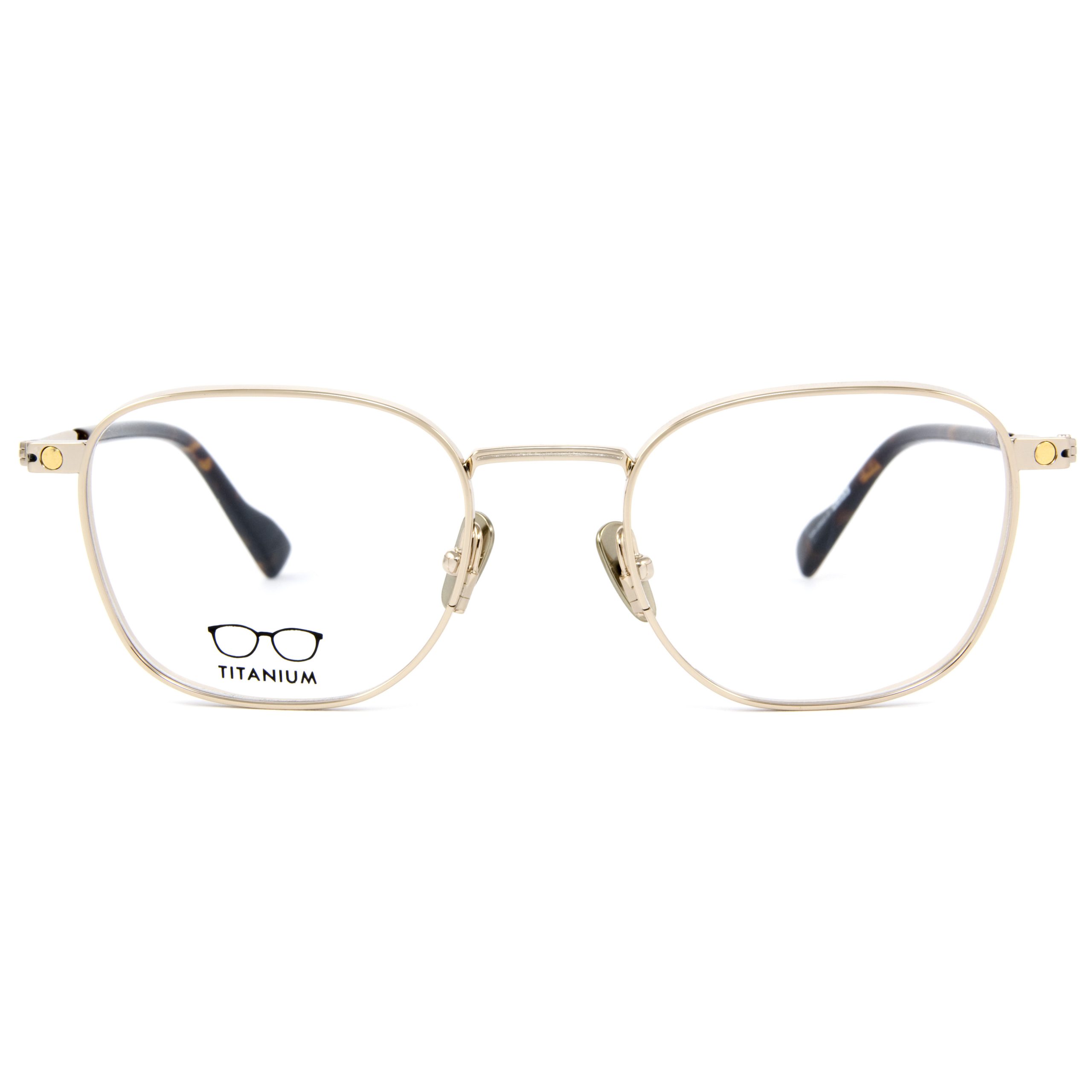Snob Milano Spyder Altın Leopar Titanyum Unisex Optik / Güneş Gözlüğü - Görsel 3