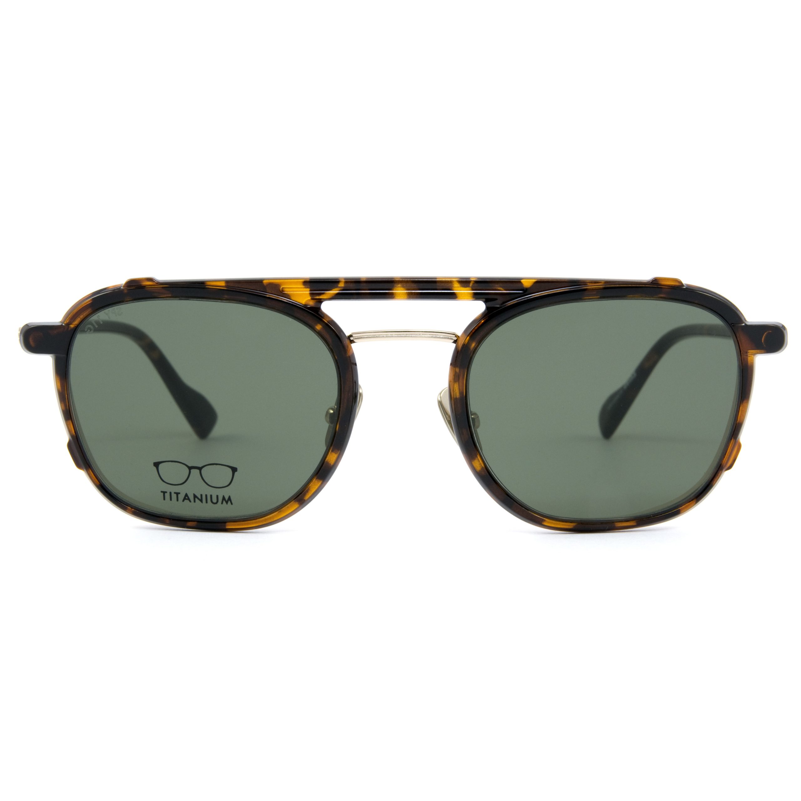Snob Milano Spyder Altın Leopar Titanyum Unisex Optik / Güneş Gözlüğü
