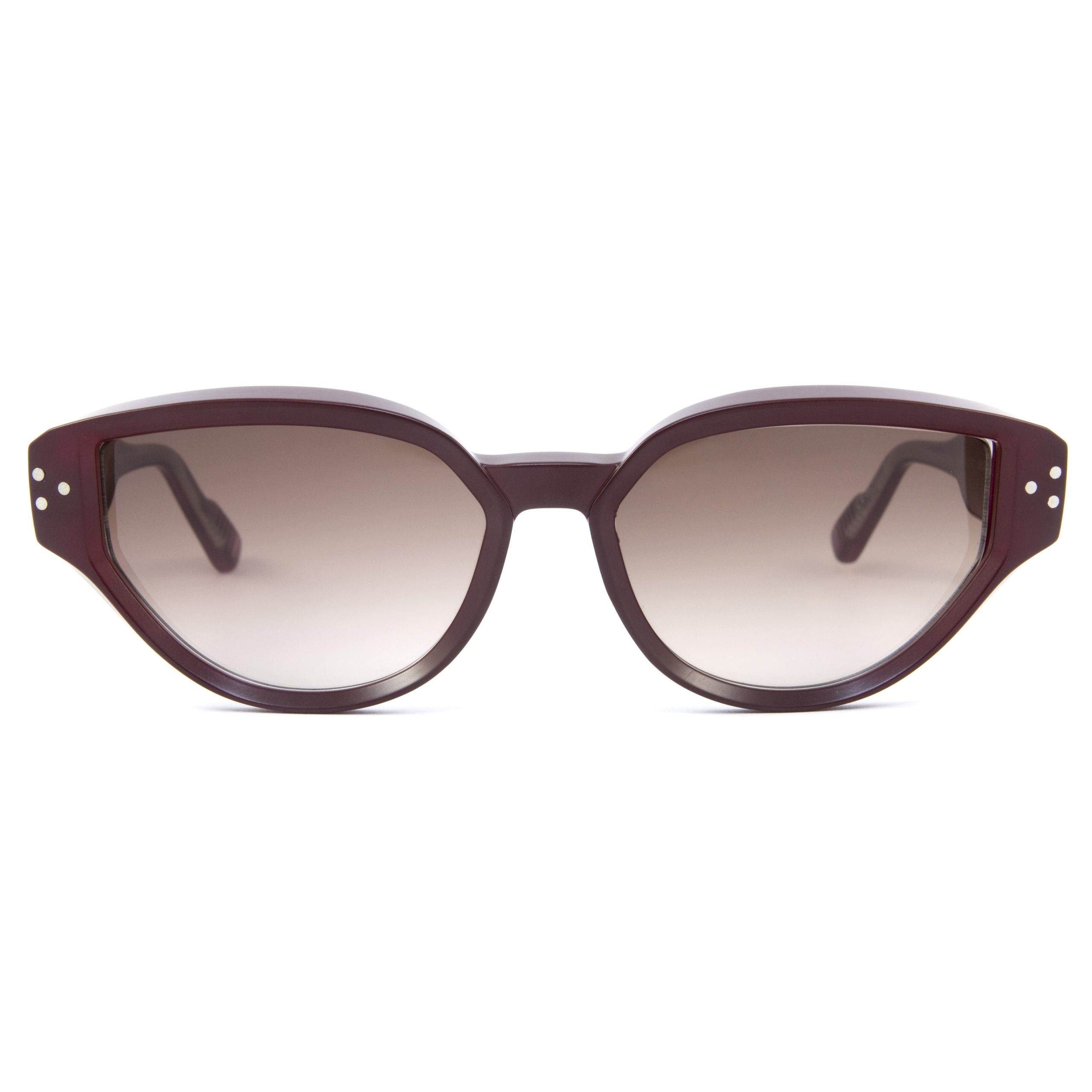 Snob Milano x Nove 25 Gran Tosa Bordo Cat Eye Kadın Güneş Gözlüğü