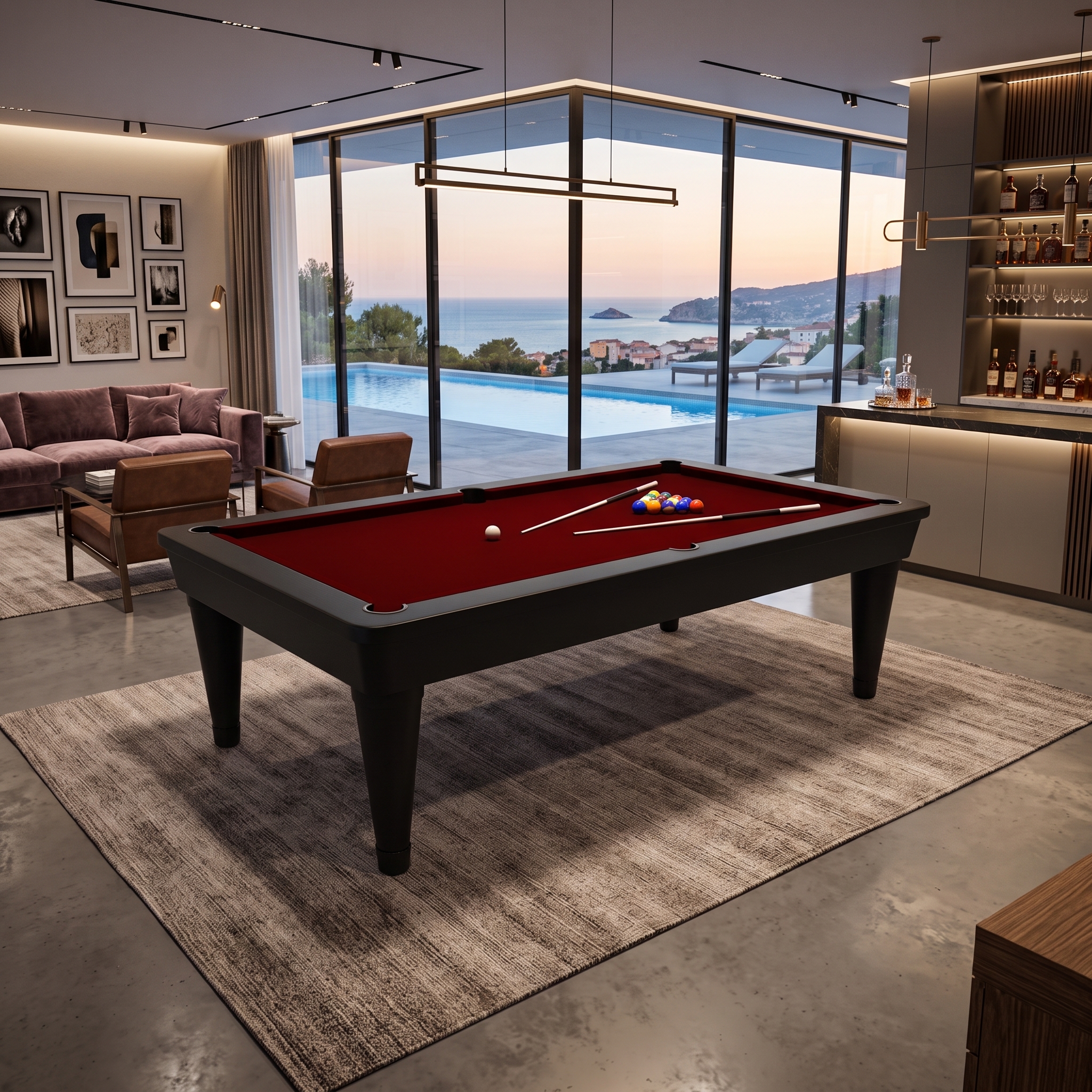 Soft 6 Siyah Lake Bilardo Masası - Görsel 2