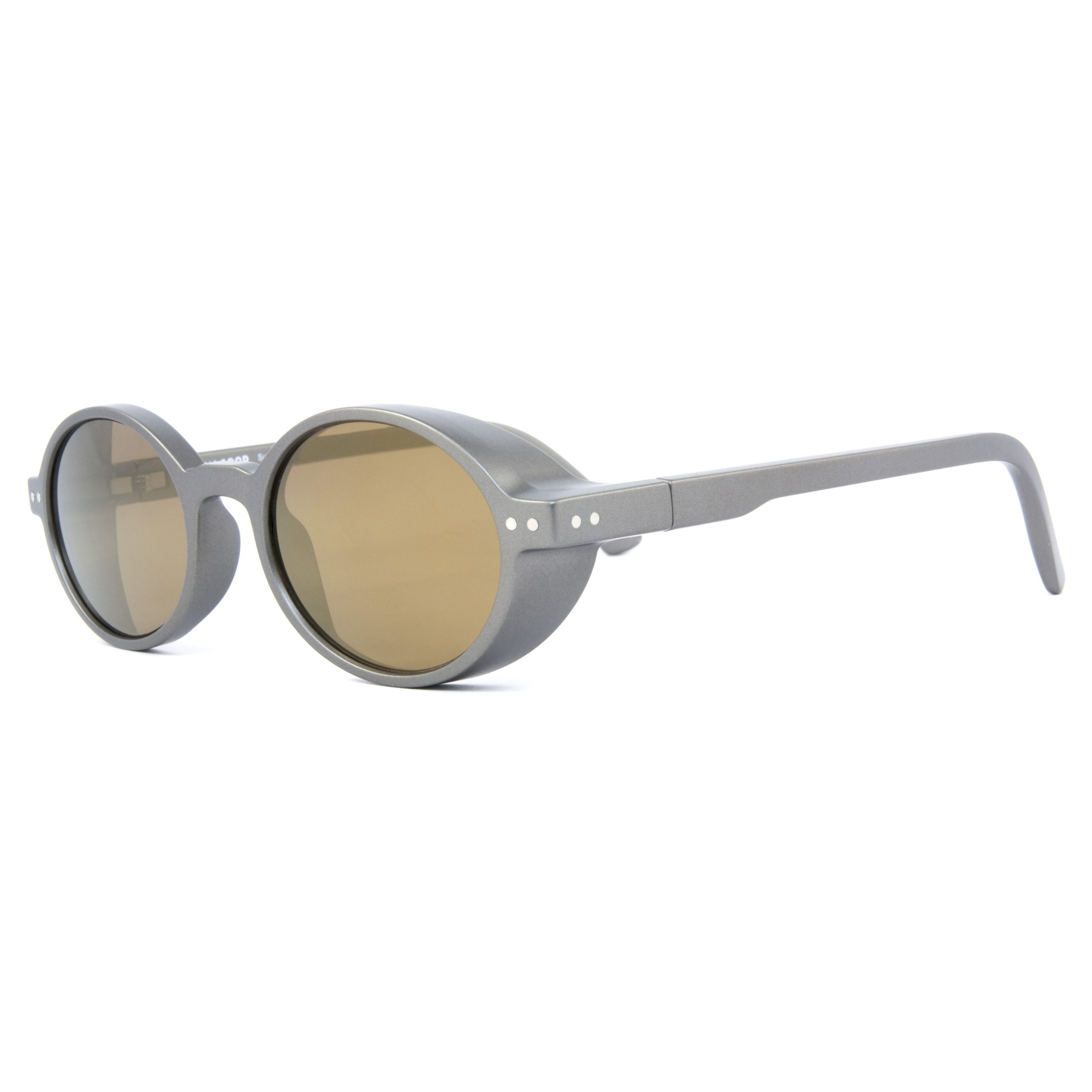 Sun's Good The Oval Gri Altın Aynalı Unisex Güneş Gözlüğü - Görsel 2