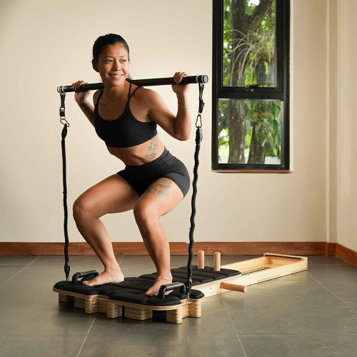 WOC Pilates Reformer - Katlanabilir Doğal Ahşap Pilates Tahtası 7 WOC Pilates Reformer - Katlanabilir Doğal Ahşap Pilates Tahtası - Görsel 4