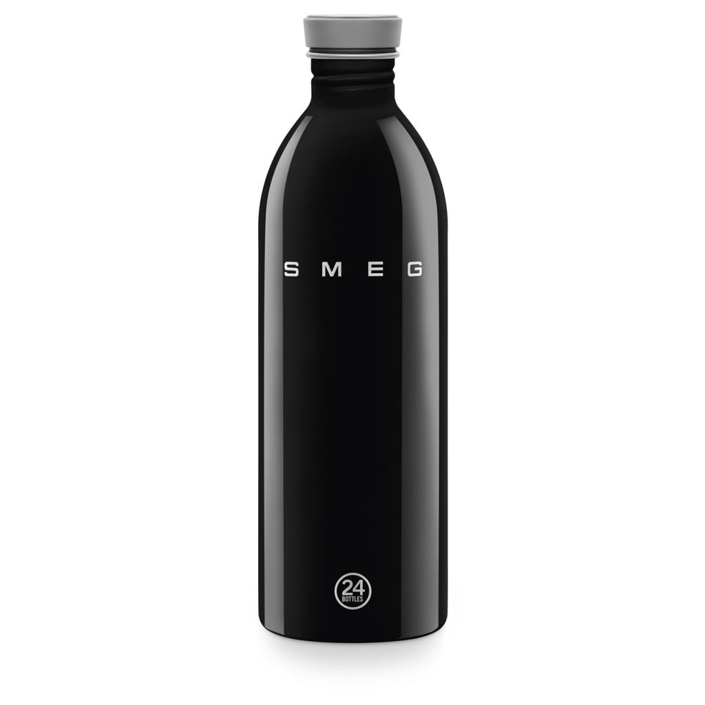 Smeg x 24Bottles Urban Bottle Paslanmaz Çelik Matara 1L - Siyah