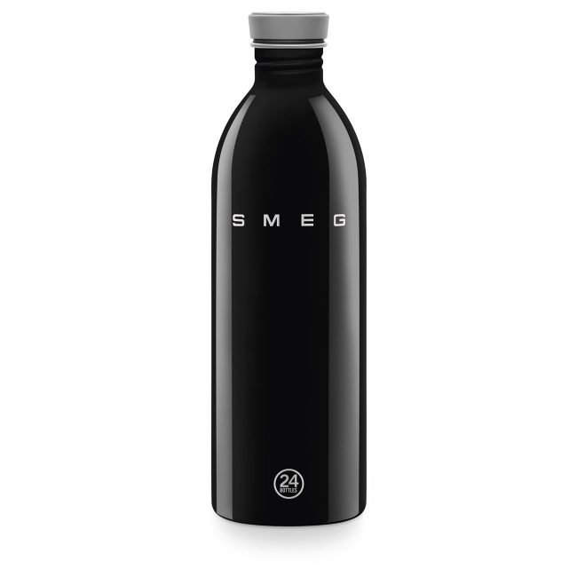 Smeg x 24Bottles Urban Bottle Paslanmaz Çelik Matara 1L - Siyah