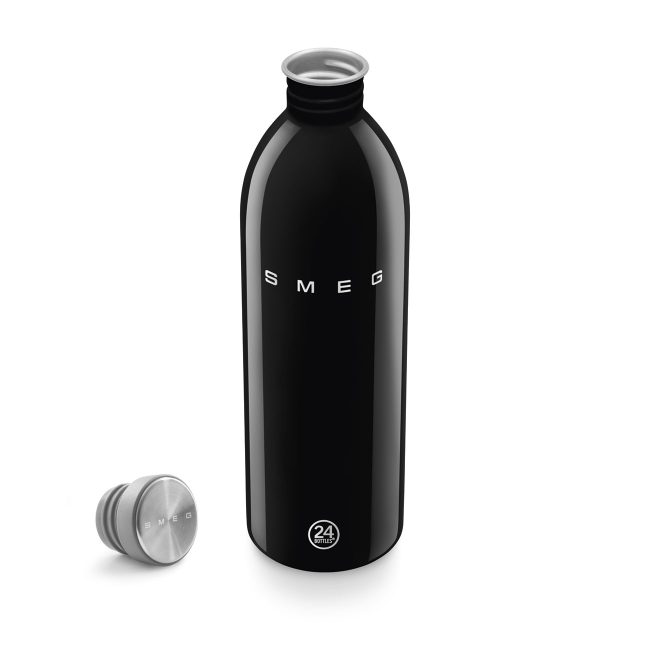 24 water bott black 1l 80494