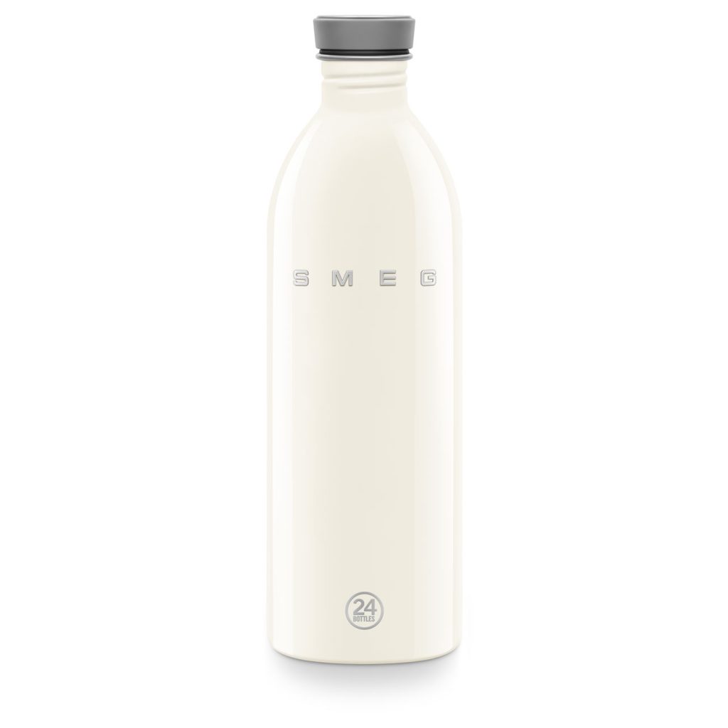Smeg x 24Bottles Urban Bottle Paslanmaz Çelik Matara 1L - Krem