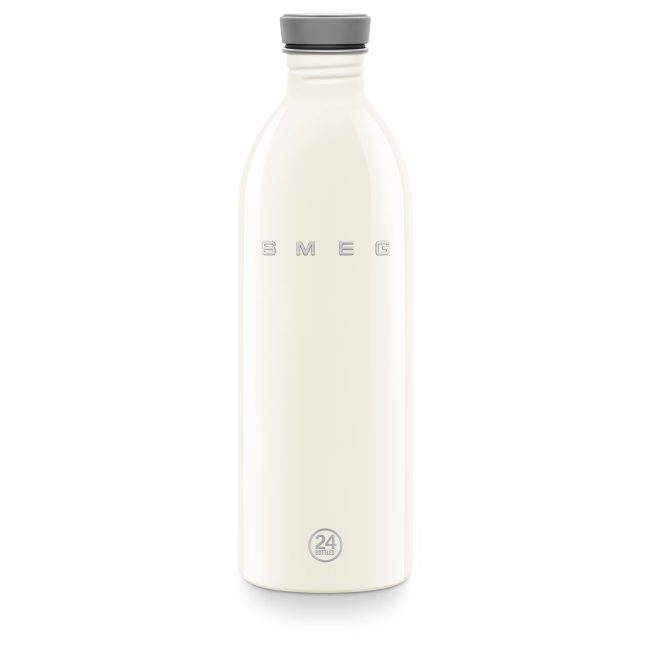 Smeg x 24Bottles Urban Bottle Paslanmaz Çelik Matara 1L - Krem