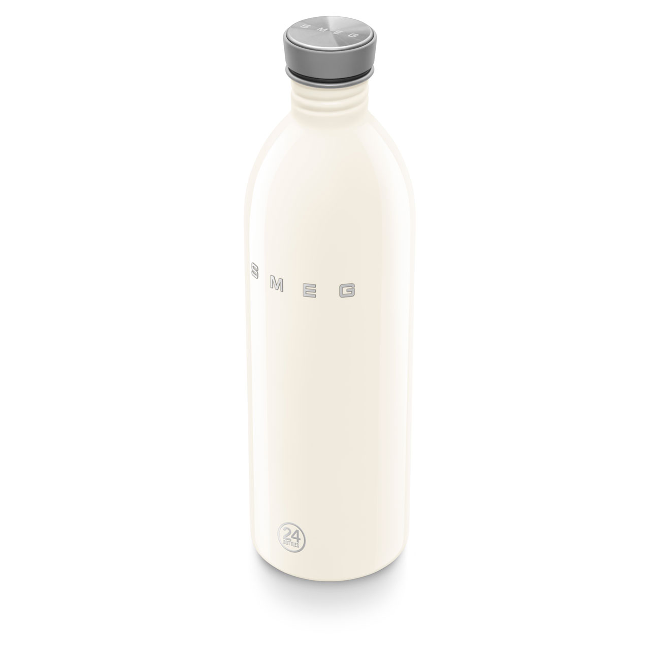 Smeg x 24Bottles Urban Bottle Paslanmaz Çelik Matara 1L - Krem - Görsel 2