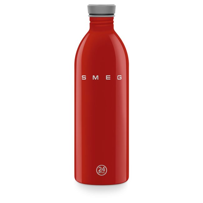 Smeg x 24Bottles Urban Bottle Paslanmaz Çelik Matara 1L - Kırmızı