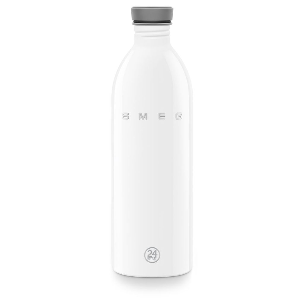 Smeg x 24Bottles Urban Bottle Paslanmaz Çelik Matara 1L - Beyaz