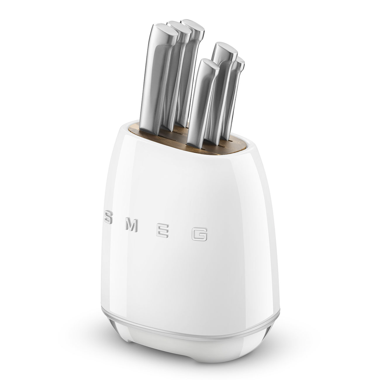 Smeg Standlı Bıçak Seti / Bıçak Bloğu - Beyaz - Görsel 3