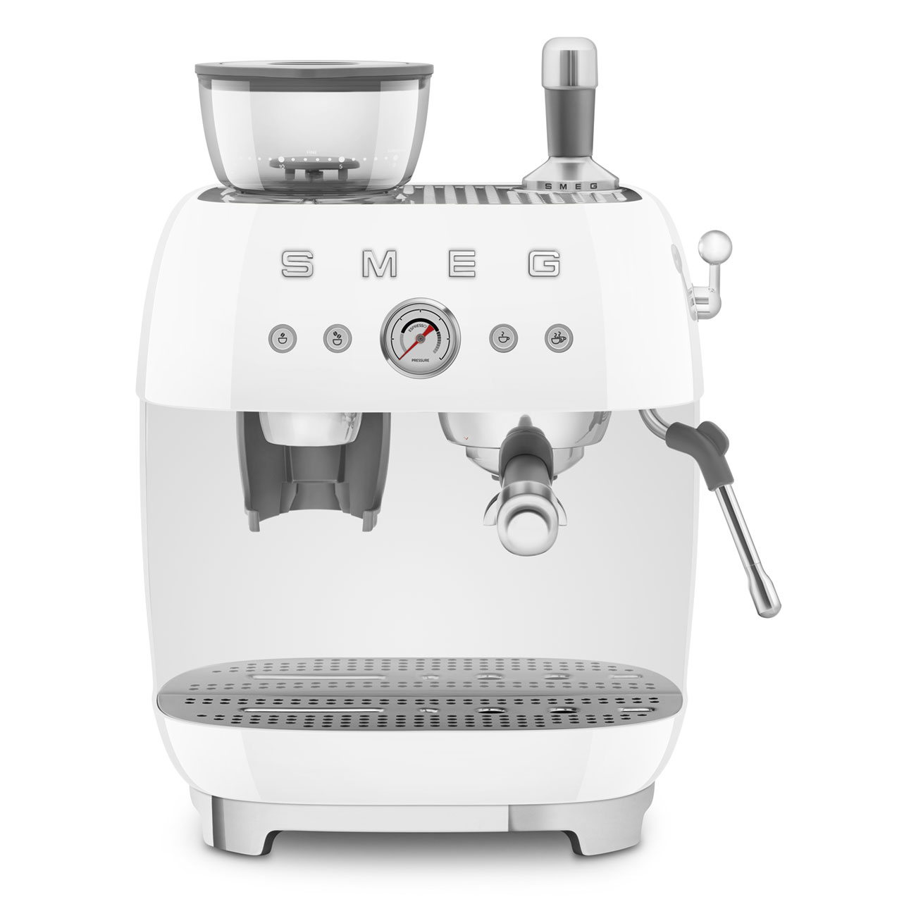 Smeg Öğütücülü Espresso Kahve Makinesi - Beyaz