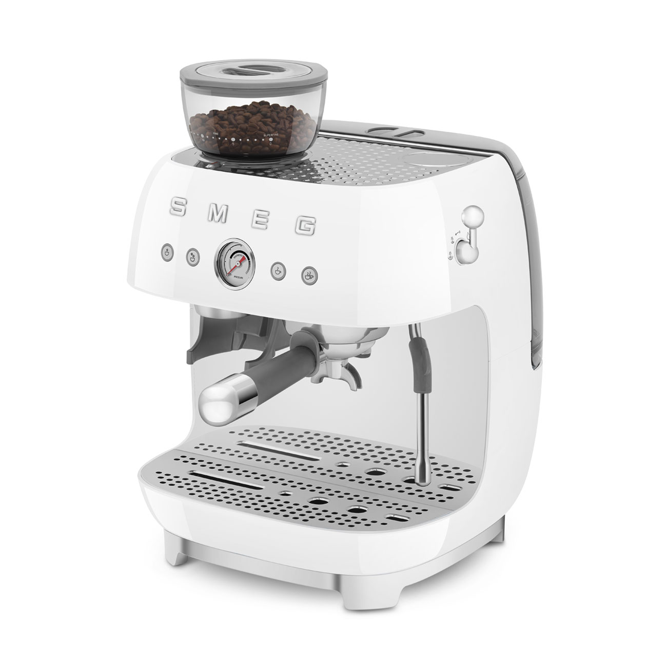 Smeg Öğütücülü Espresso Kahve Makinesi - Beyaz - Görsel 10