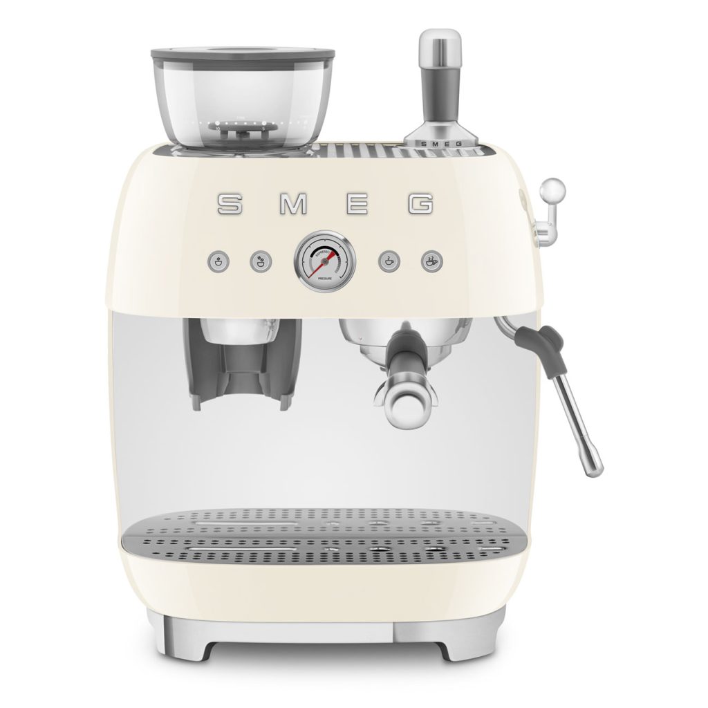 Smeg Öğütücülü Espresso Kahve Makinesi - Krem