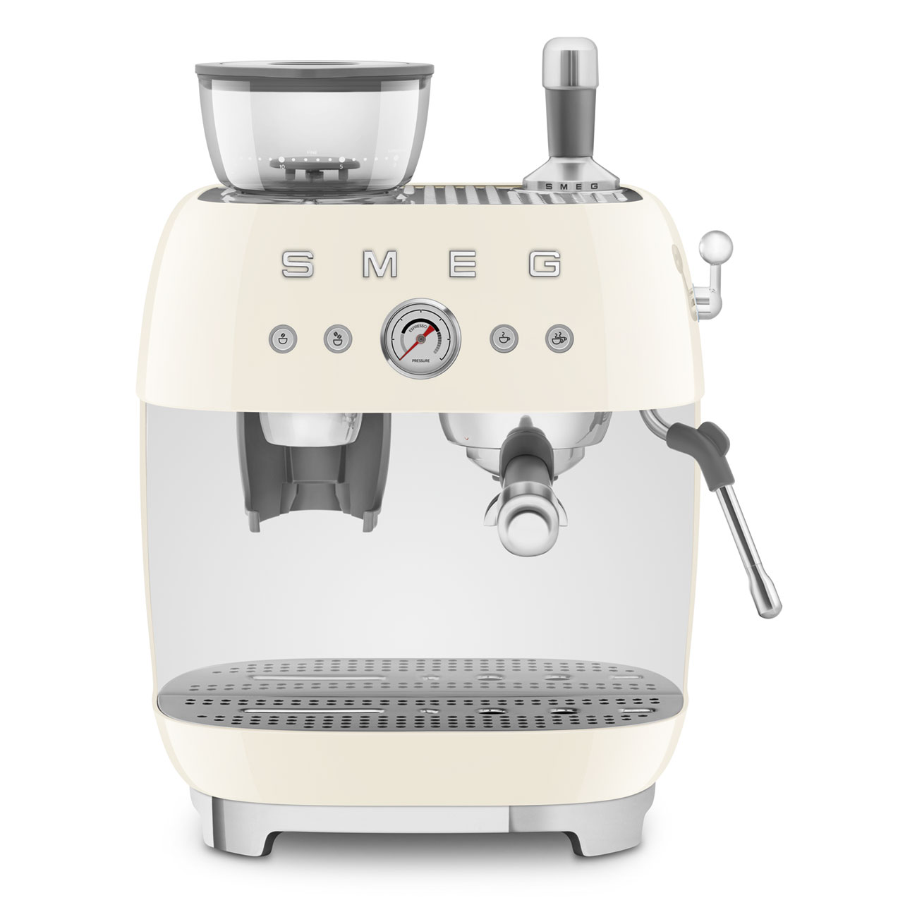 Smeg Öğütücülü Espresso Kahve Makinesi - Krem