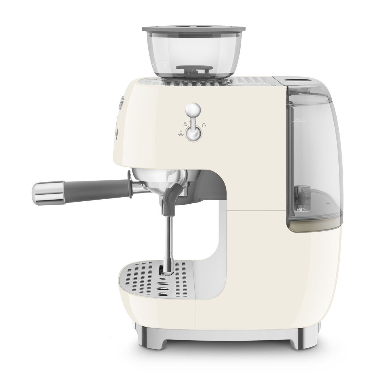 Smeg Öğütücülü Espresso Kahve Makinesi - Krem - Görsel 2