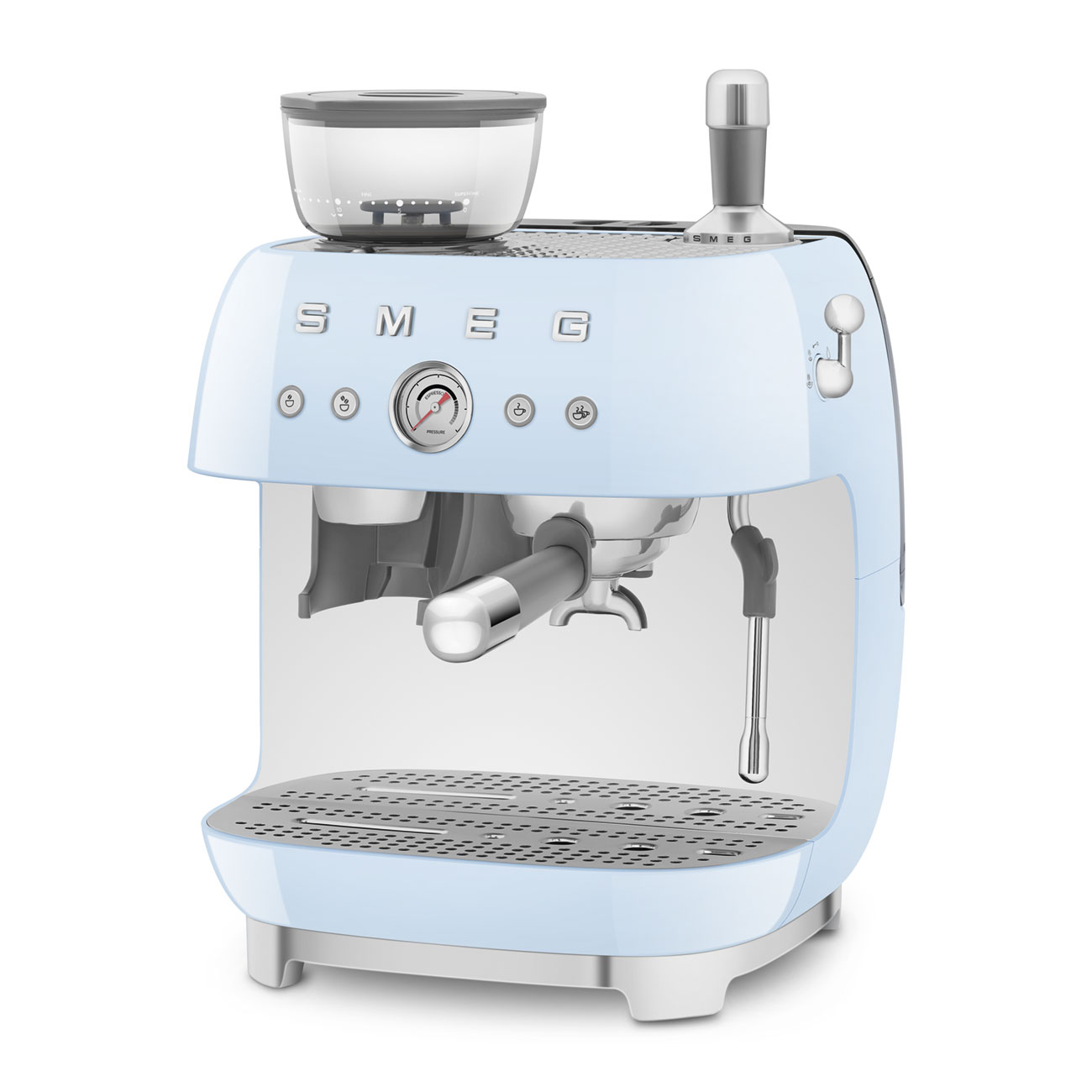 Smeg Öğütücülü Espresso Kahve Makinesi - Pastel Mavi - Görsel 5