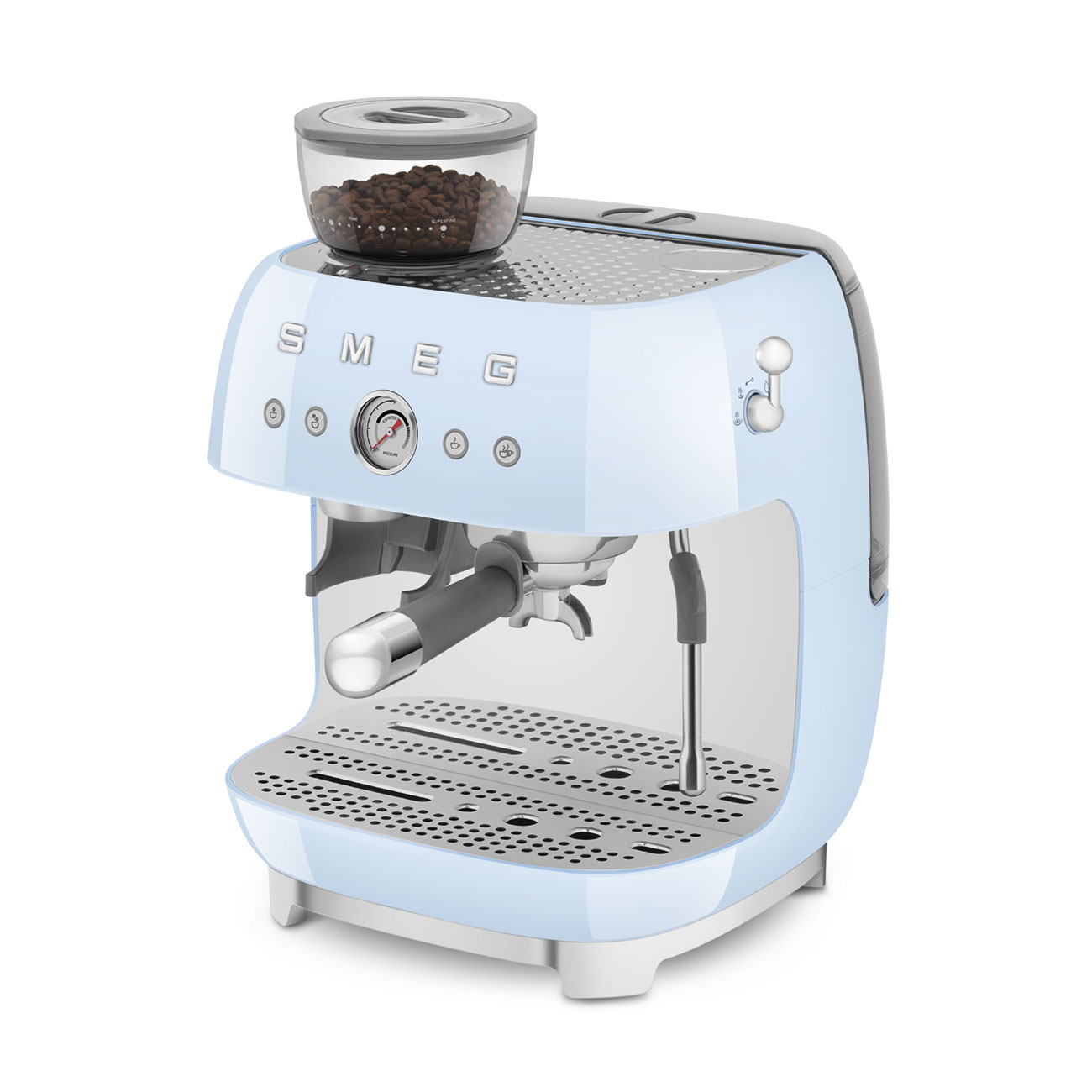 Smeg Öğütücülü Espresso Kahve Makinesi - Pastel Mavi - Görsel 10