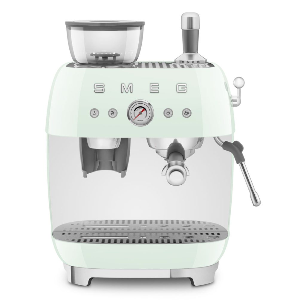 Smeg Öğütücülü Espresso Kahve Makinesi - Pastel Yeşil