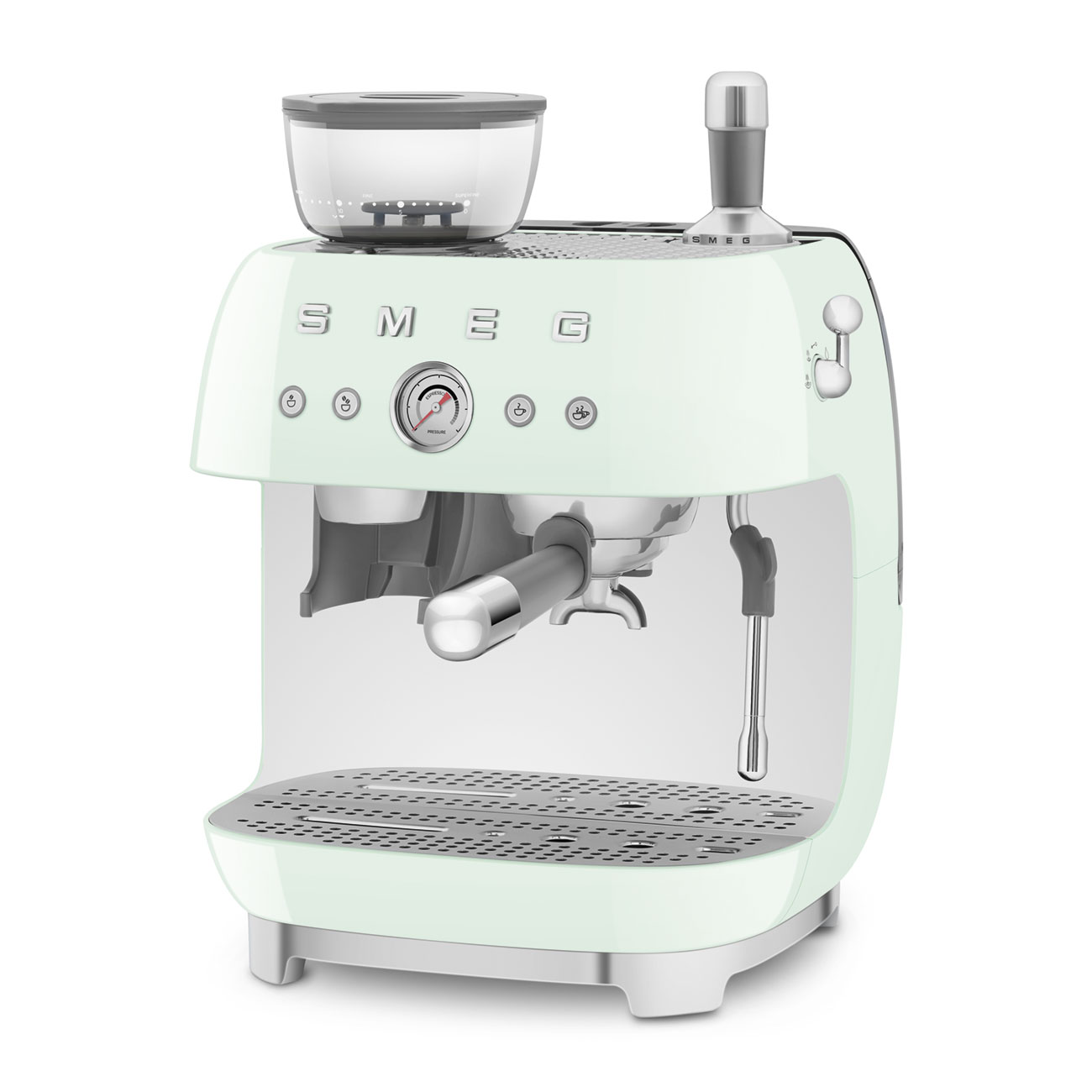 Smeg Öğütücülü Espresso Kahve Makinesi - Pastel Yeşil - Görsel 5