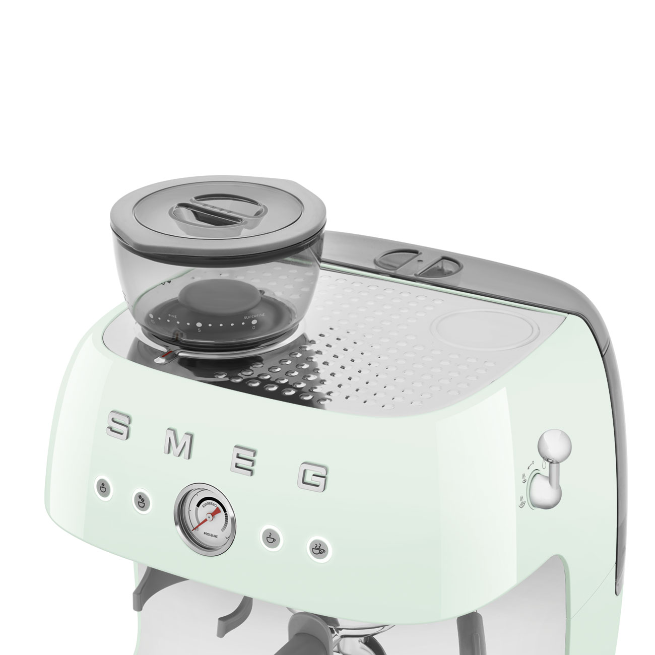 Smeg Öğütücülü Espresso Kahve Makinesi - Pastel Yeşil - Görsel 8