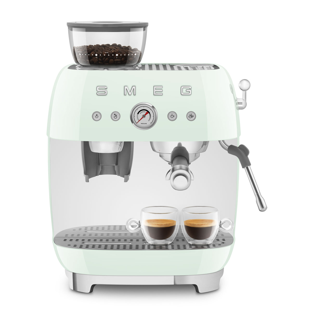 Smeg Öğütücülü Espresso Kahve Makinesi - Pastel Yeşil - Görsel 9