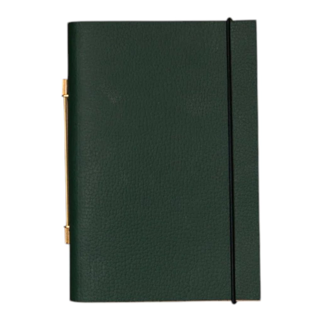 Novum Organum S Yeşil Deri Not Defteri - Grained Green | Yeniden Doldurulabilir Defter