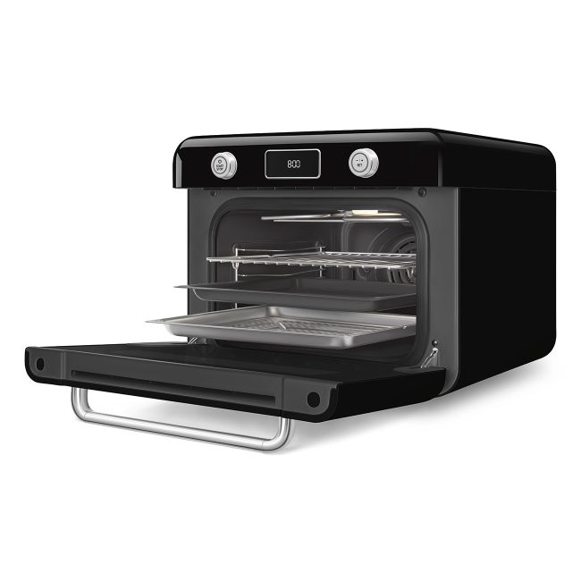 retro serisi solo kombi buharli firin siyah 80513
