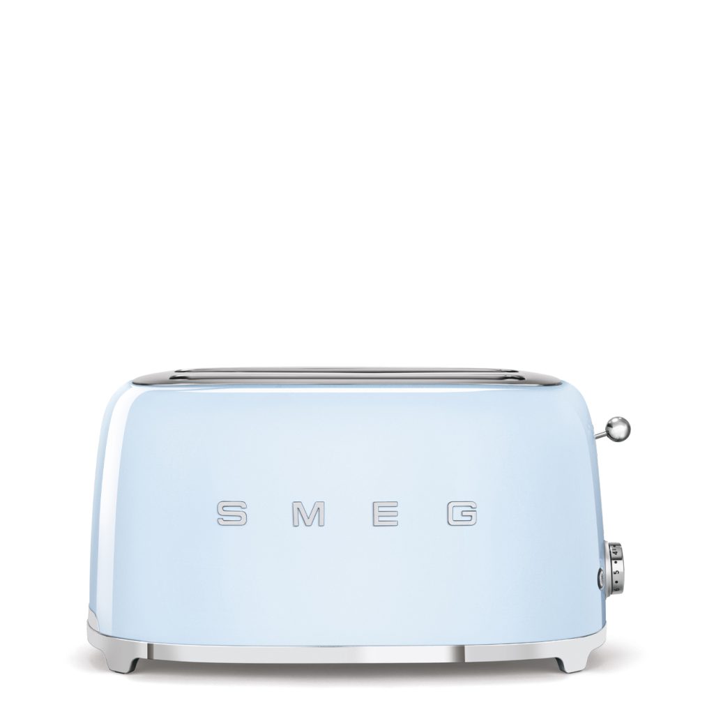 Smeg 50's Style 4 Dilim (2x2 Uzun Yuvalı) Ekmek Kızartma Makinesi - Pastel Mavi