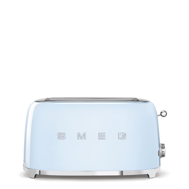 Smeg 50's Style 4 Dilim (2x2 Uzun Yuvalı) Ekmek Kızartma Makinesi - Pastel Mavi