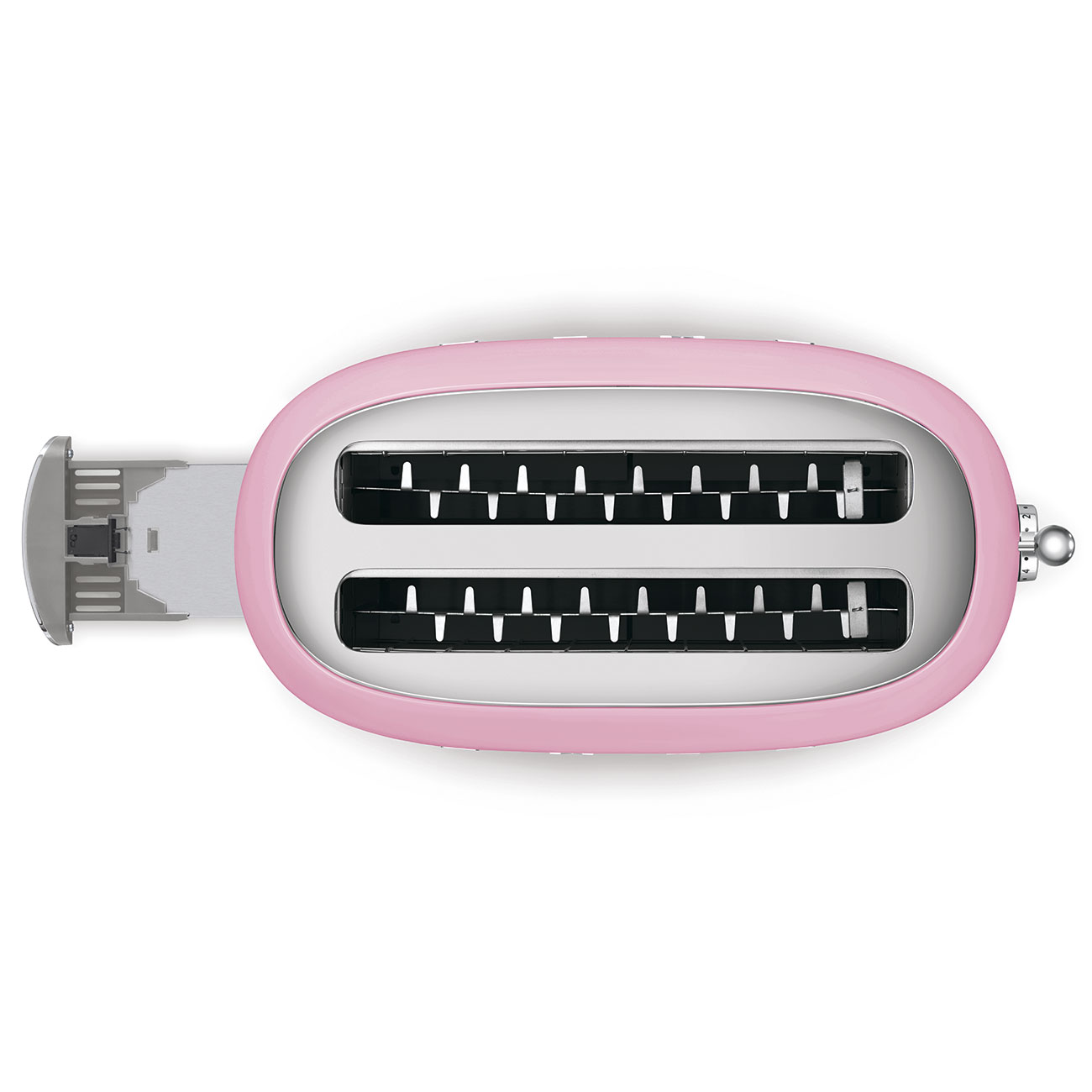Smeg 50's Style 4 Dilim (2x2 Uzun Yuvalı) Ekmek Kızartma Makinesi - Pembe - Görsel 4