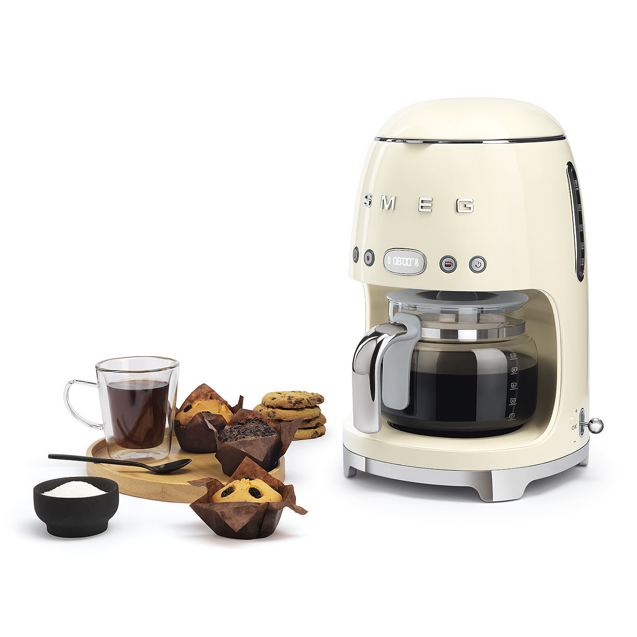 Smeg Standart Filtre Kahve Makinesi - Krem - Görsel 5