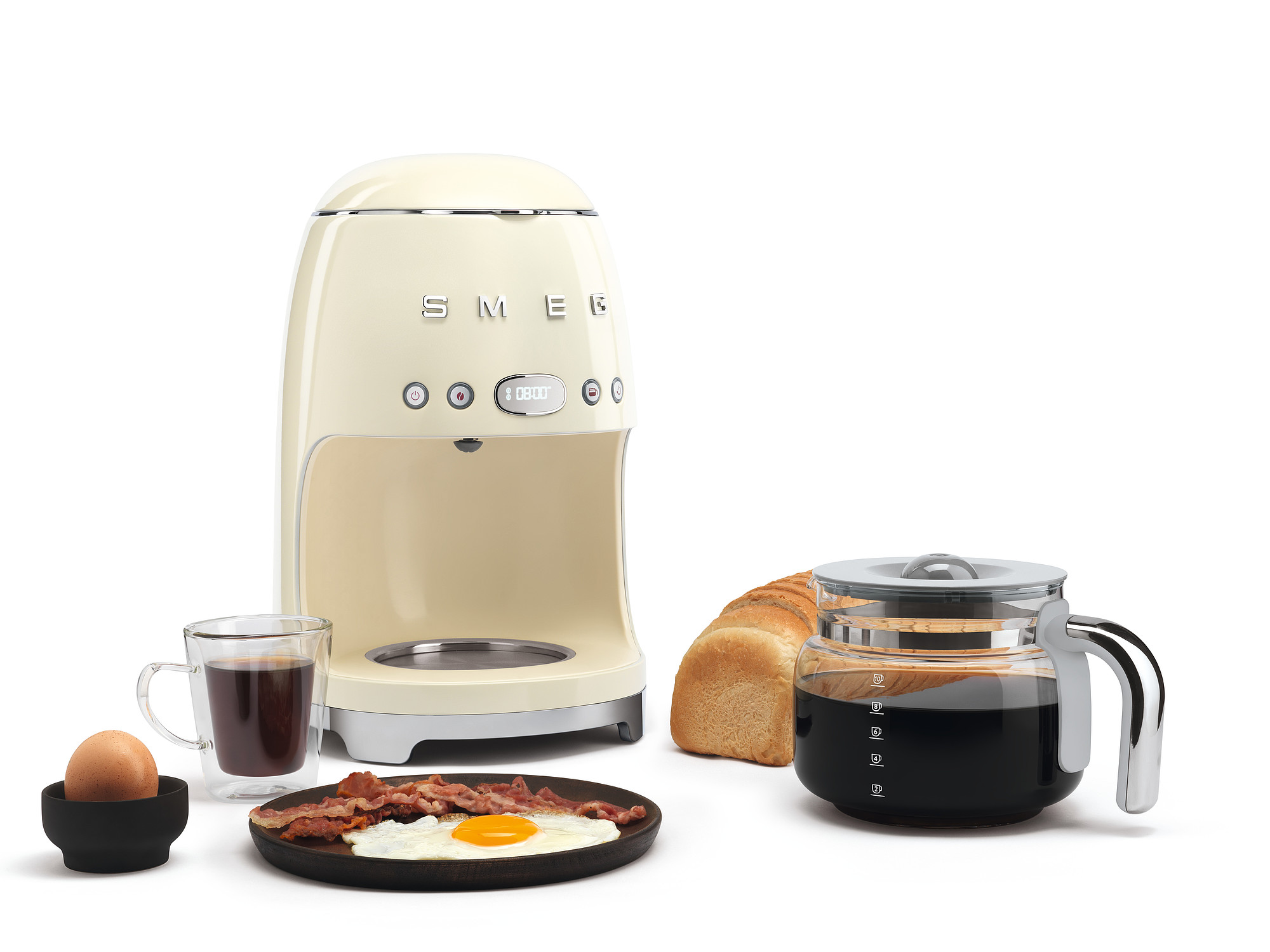 Smeg Standart Filtre Kahve Makinesi - Krem - Görsel 7