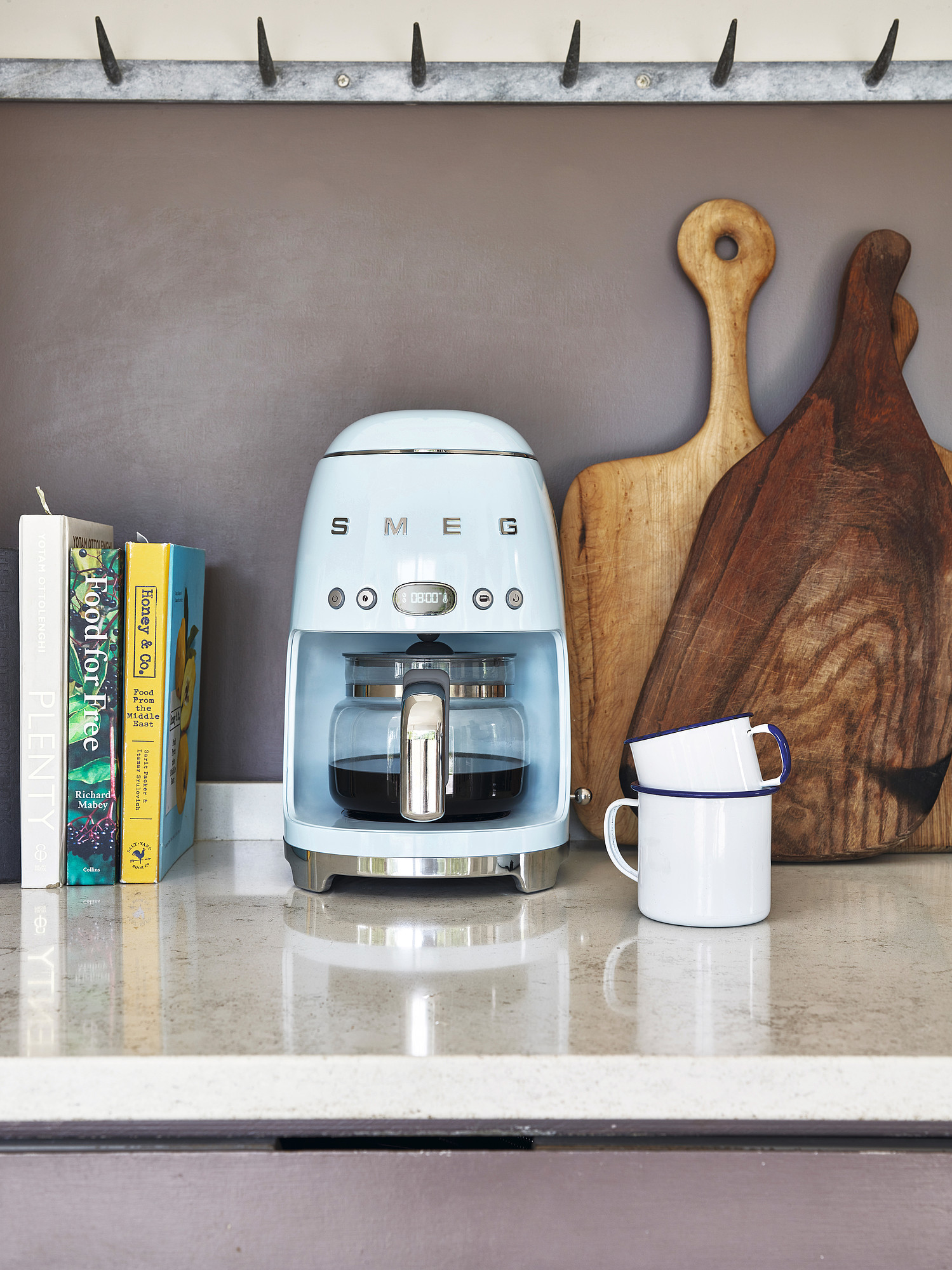 Smeg Standart Filtre Kahve Makinesi - Pastel Mavi - Görsel 5