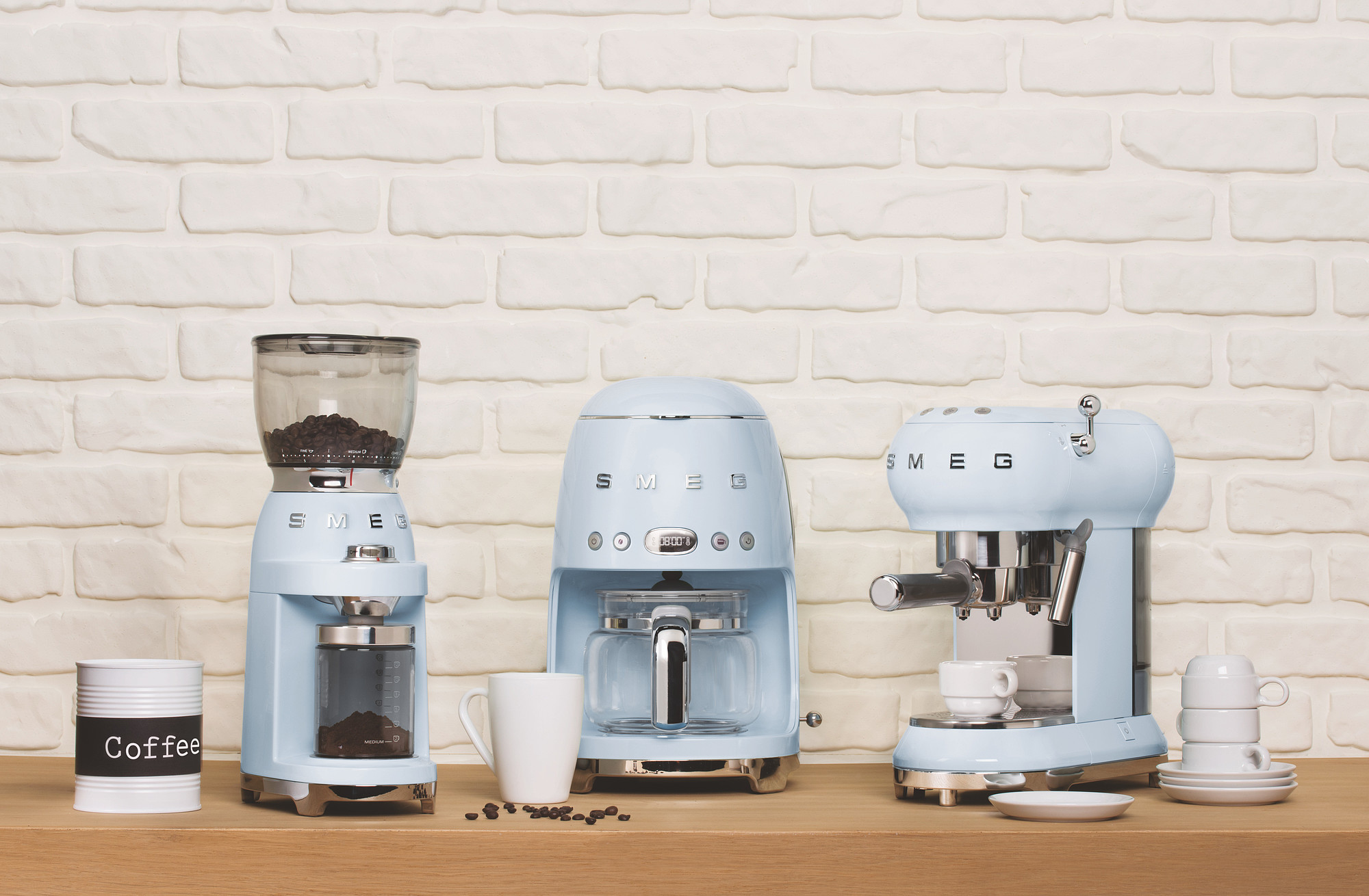 Smeg Standart Filtre Kahve Makinesi - Pastel Mavi - Görsel 6