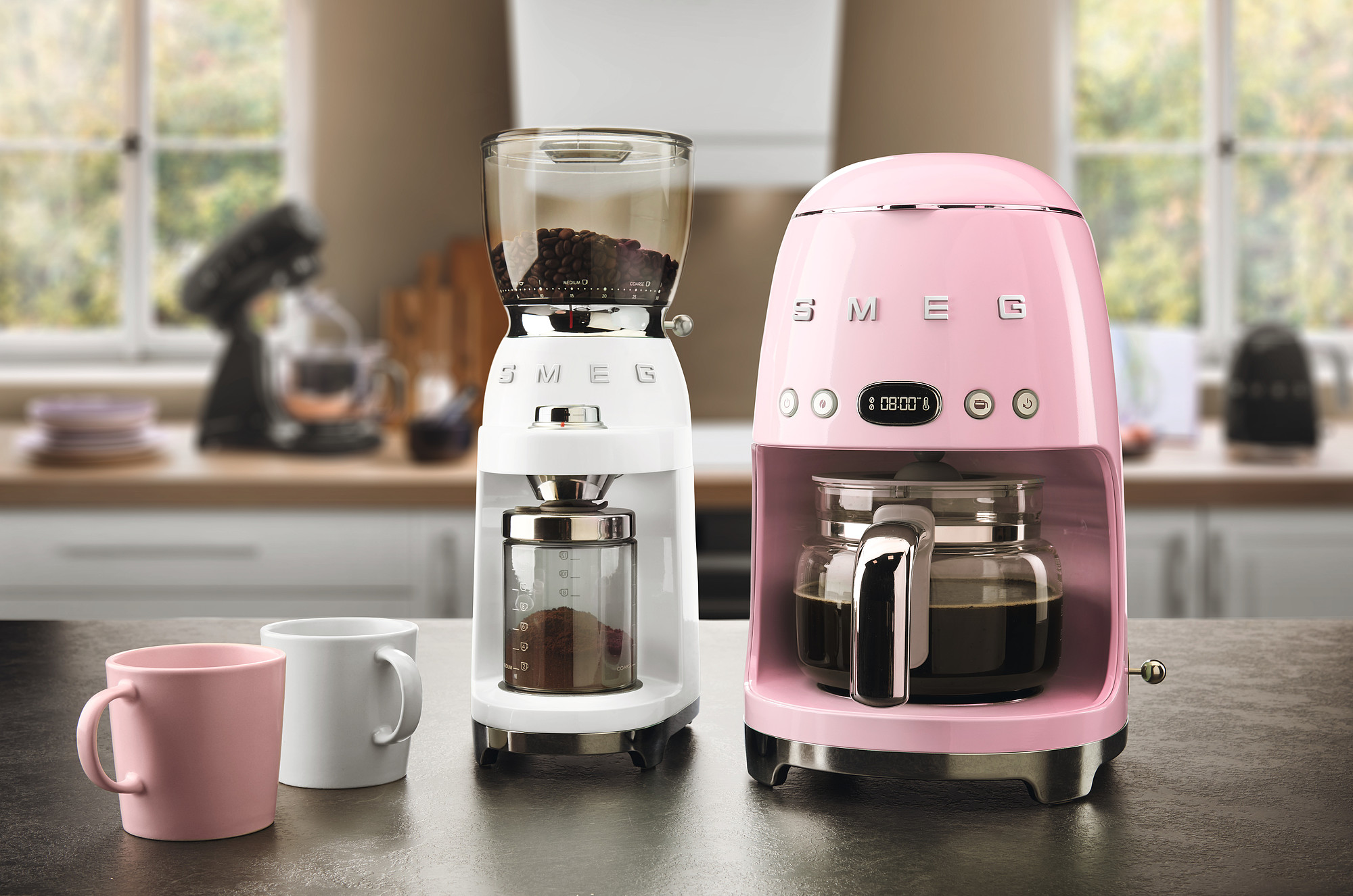 Smeg Standart Filtre Kahve Makinesi - Pembe - Görsel 5